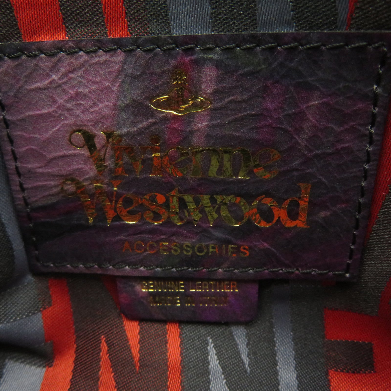 Vivienne Westwood 涂层皮革Shoulder Bag肩背袋紫色