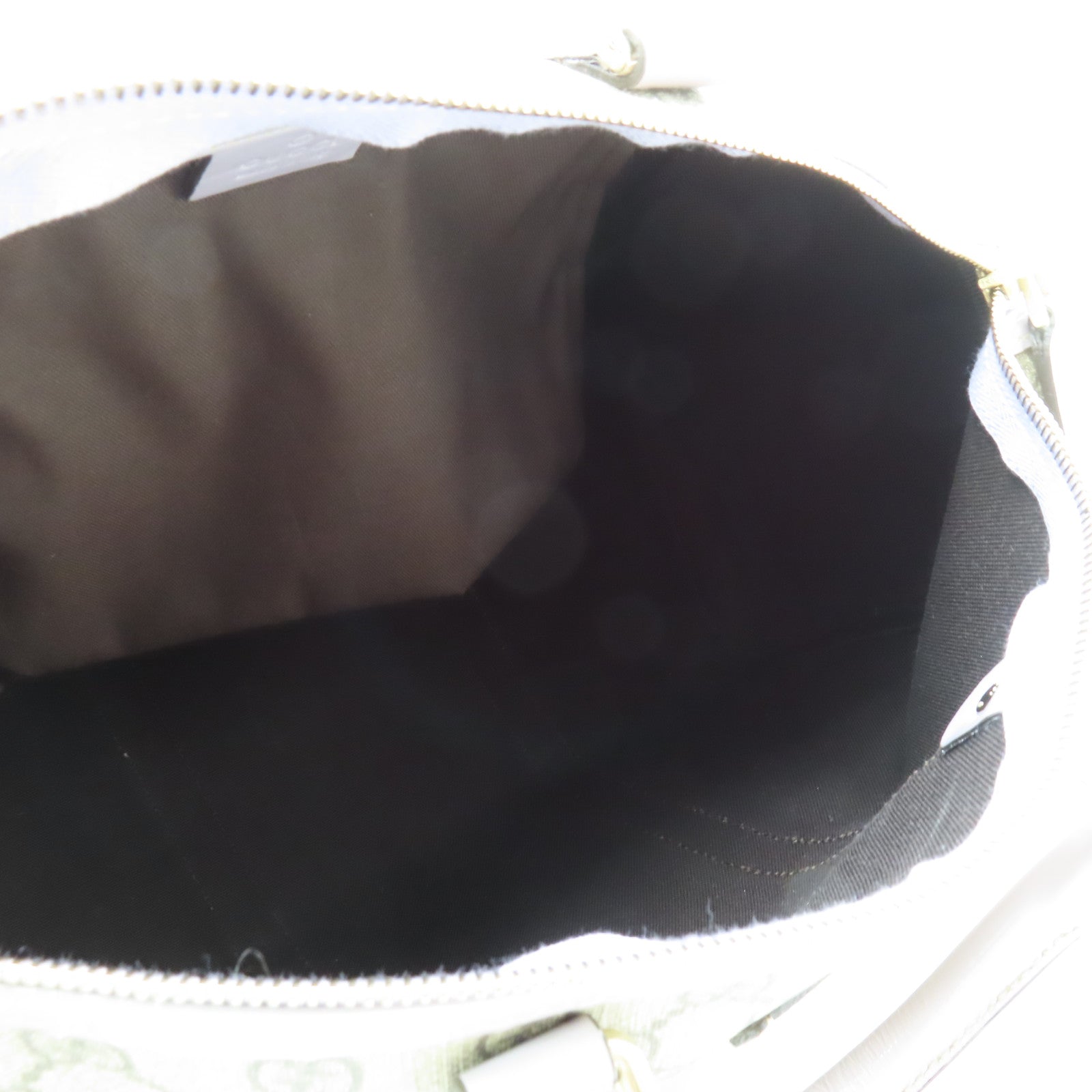GUCCI PVC Hand Bag金扣波士頓包灰色/紫色