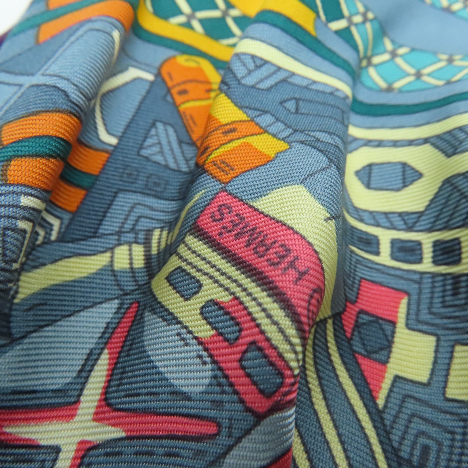 HERMES 絲質Scarf頸巾紫色