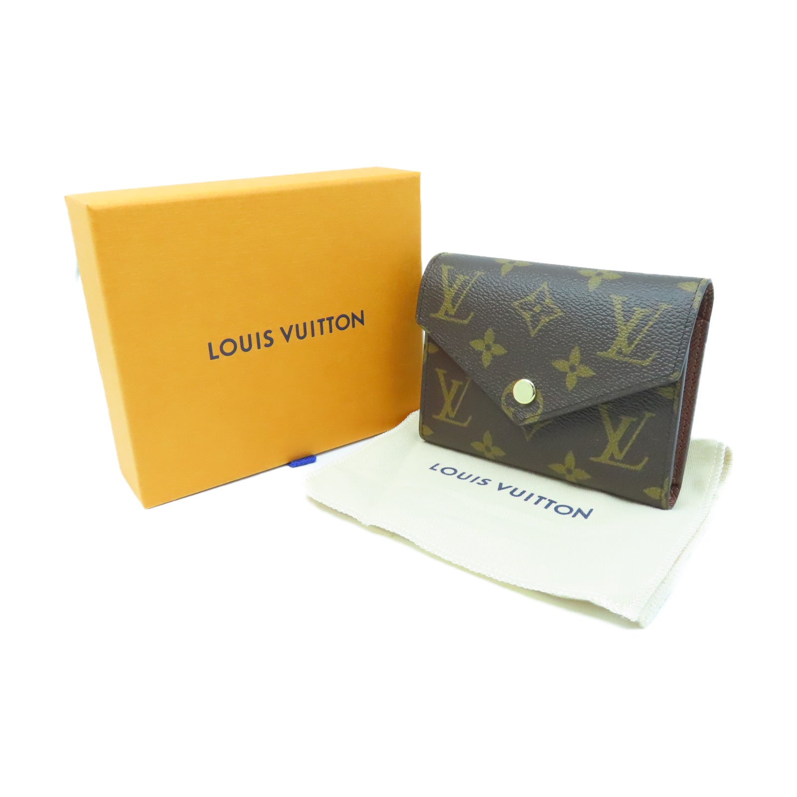 LOUIS VUITTON Monogram Victorine金扣錢包棕色