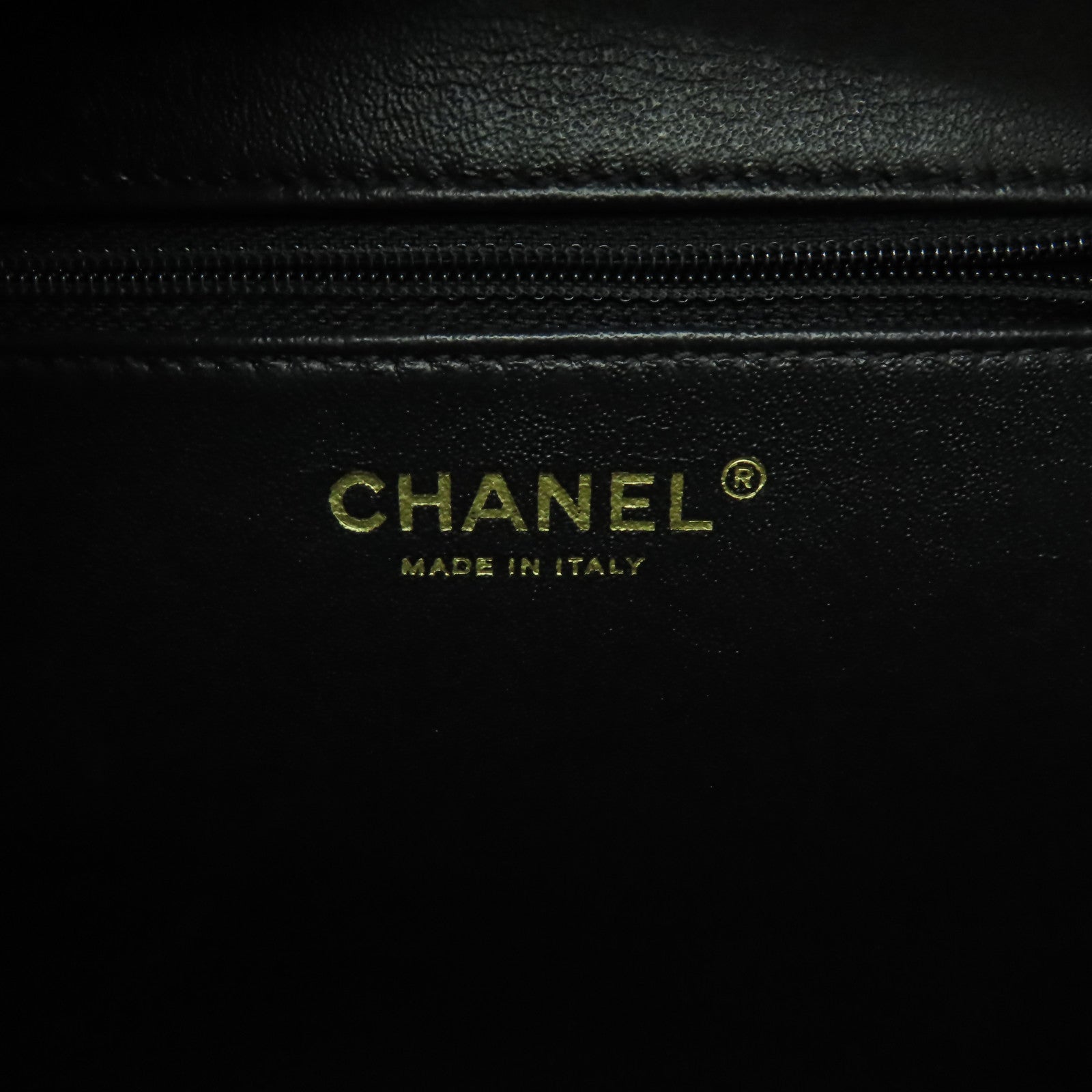 CHANEL 【激減優惠】菱格Caviar皮革Filigree Vanity Case金扣手挽肩背兩用袋藍色