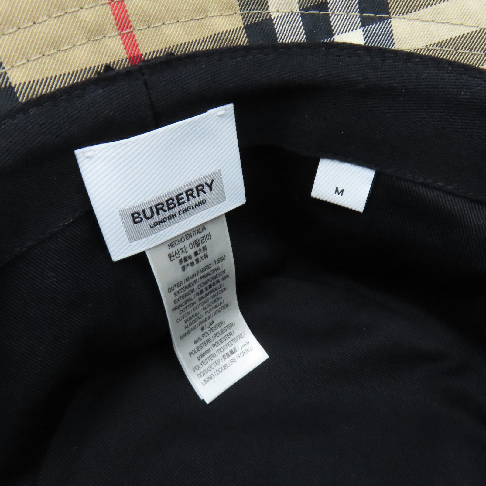 BURBERRY 帆布Bagetto Hat帽子米色