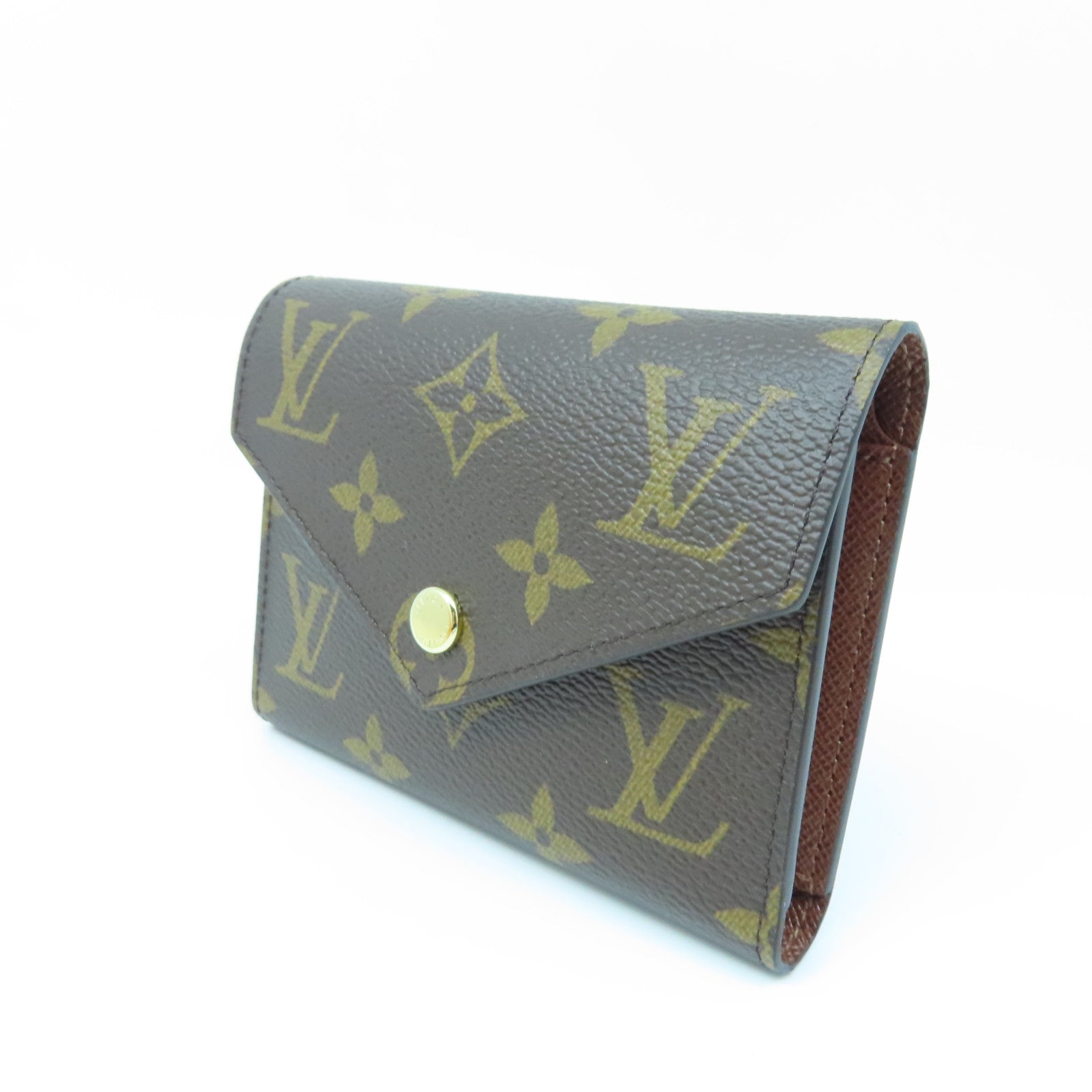 LOUIS VUITTON Monogram Victorine金扣錢包棕色
