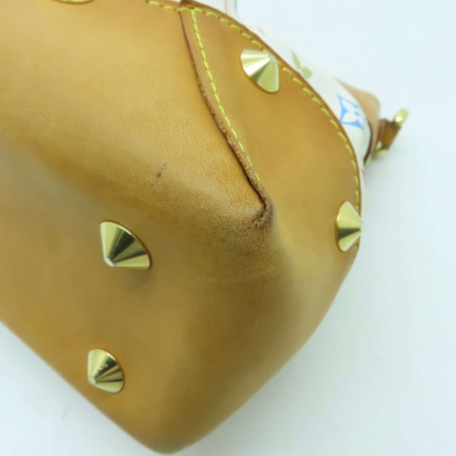 LOUIS VUITTON Monogram Multicolore Judy MM金扣手挽肩背兩用袋白色/彩色