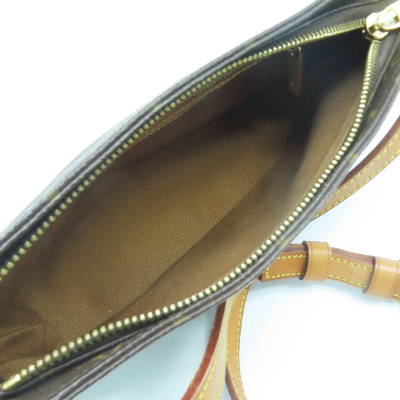 LOUIS VUITTON Monogram Trotteur金扣肩背袋啡色