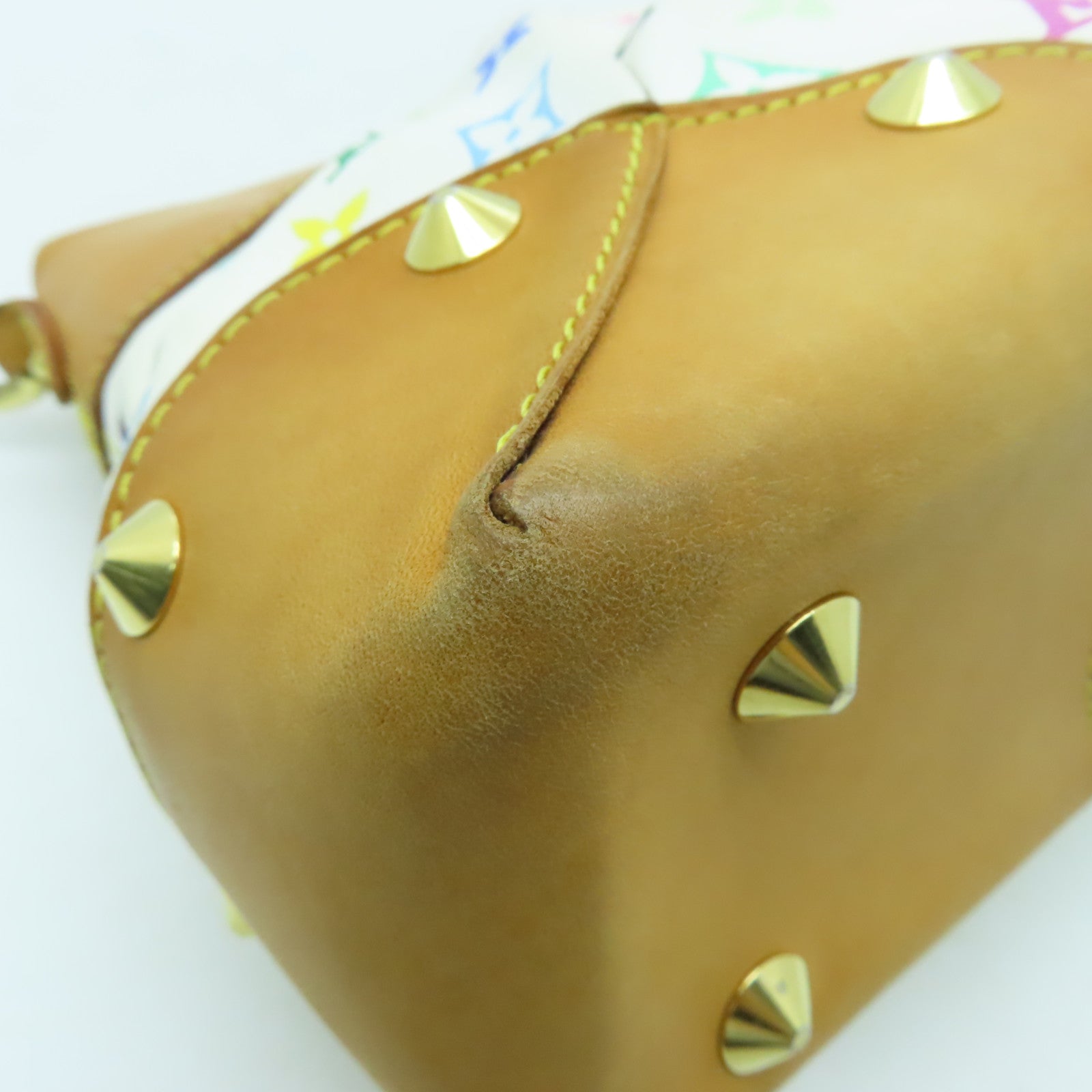 LOUIS VUITTON Monogram Multicolore Judy MM金扣手挽肩背兩用袋白色/彩色