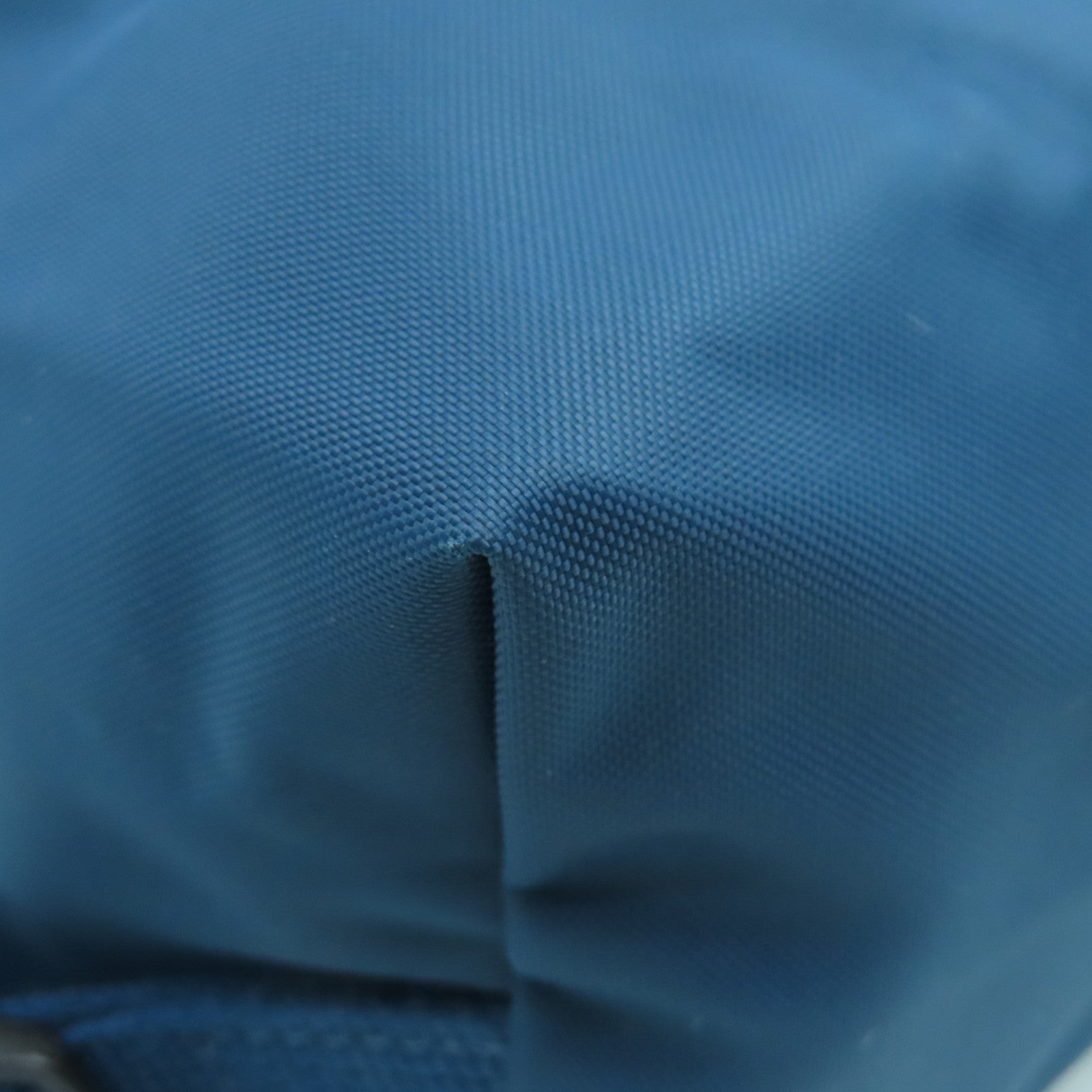 Longchamp Nylon Backpack Silver Buckle Backpack Blue