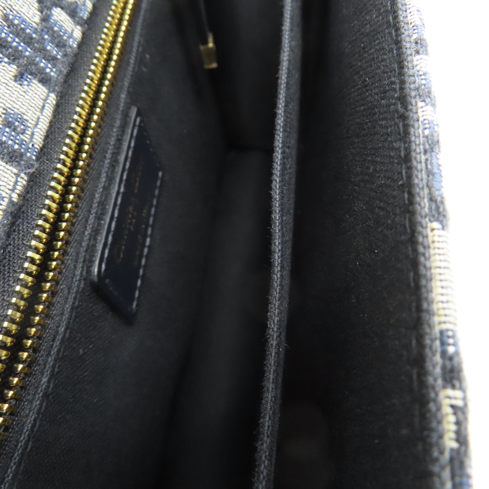 Dior 帆布30 Montaigne金扣肩背袋藍色