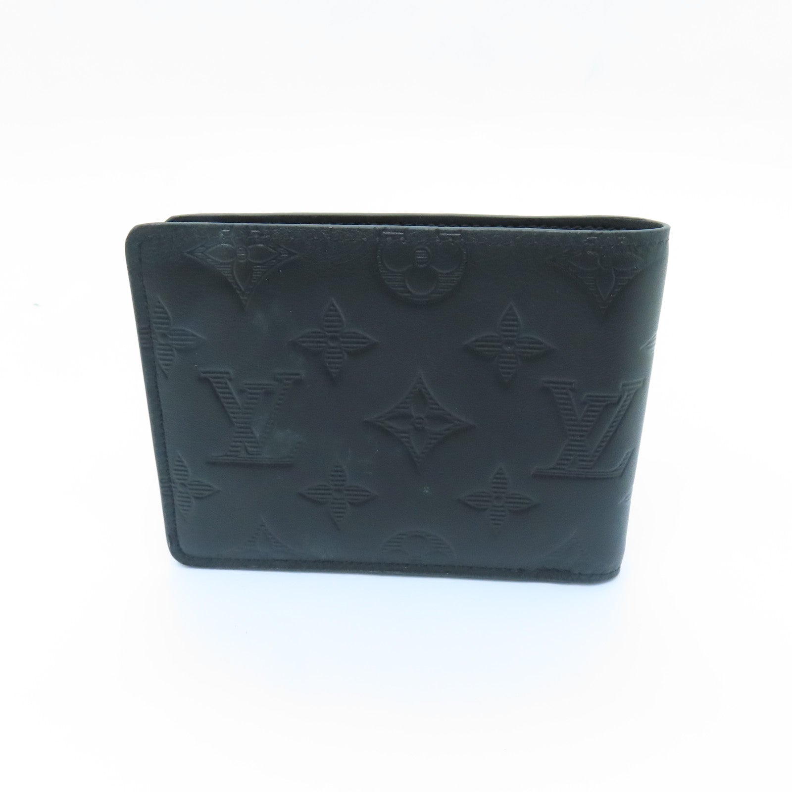 LOUIS VUITTON Monogram Shadow Multiple Wallet錢包黑色