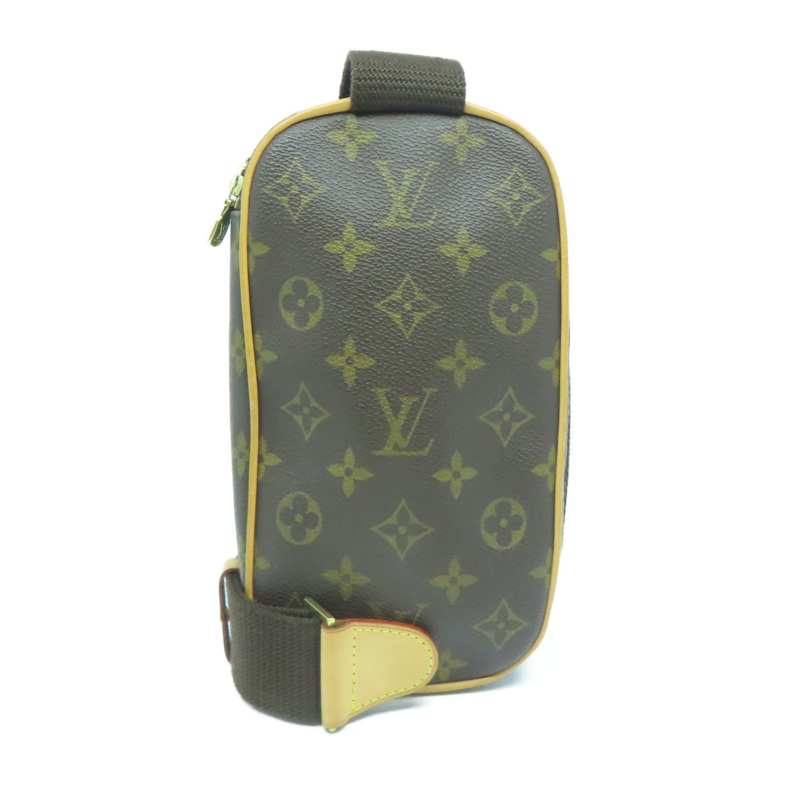 LOUIS VUITTON Monogram Pochette Gange金扣肩背袋啡色