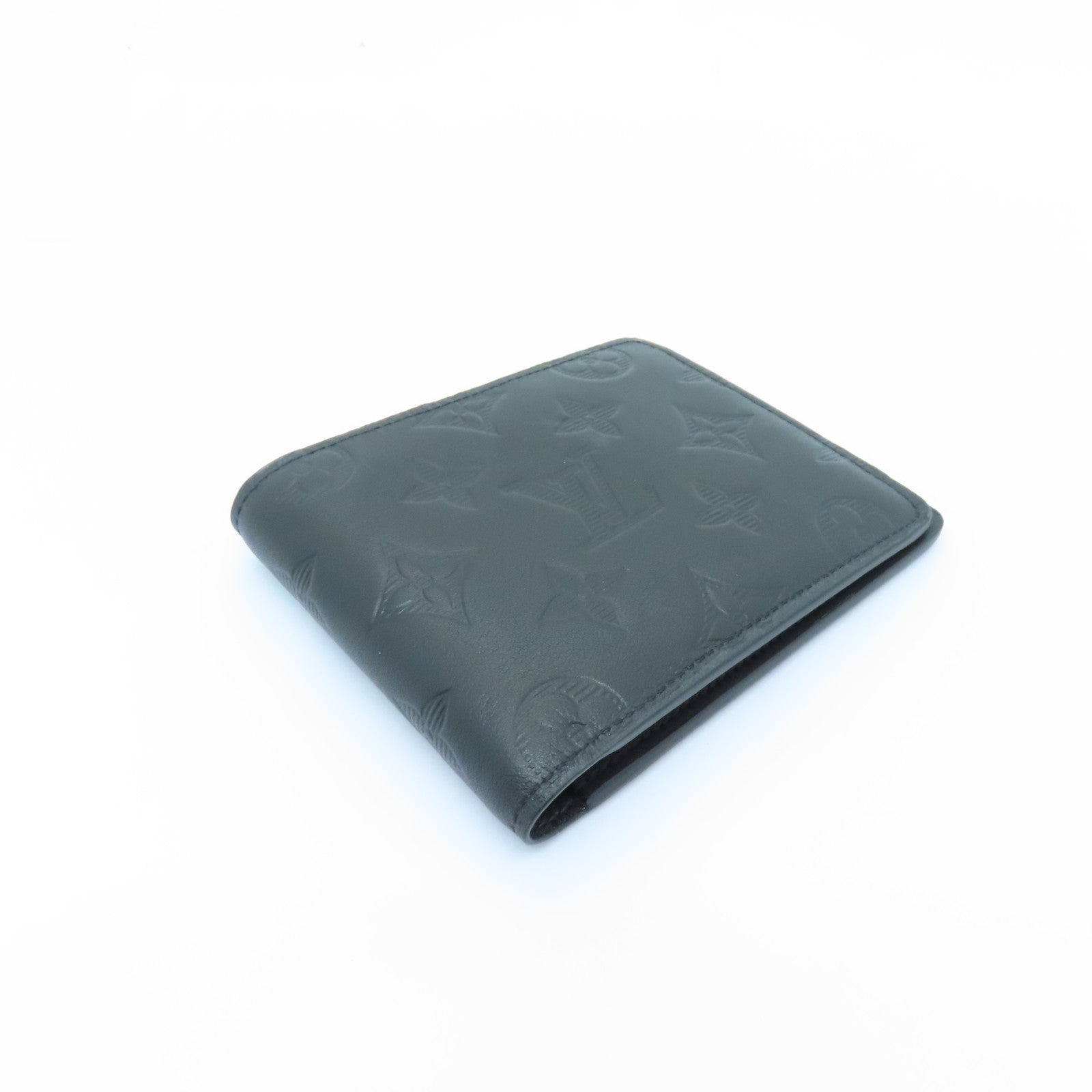 LOUIS VUITTON Monogram Shadow Multiple Wallet錢包黑色