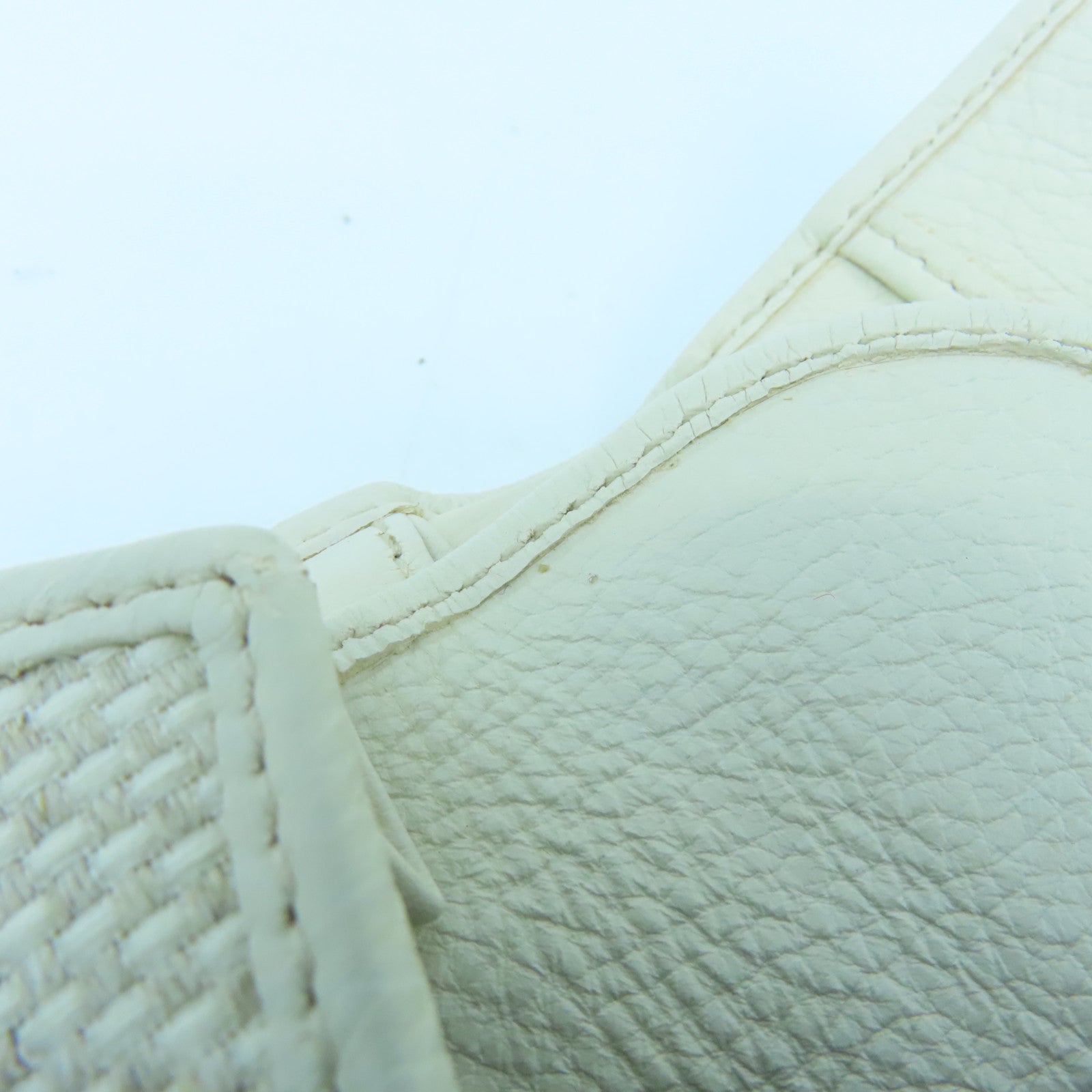 SAINT LAURENT 帆布Wallet金扣钱包米色/白色