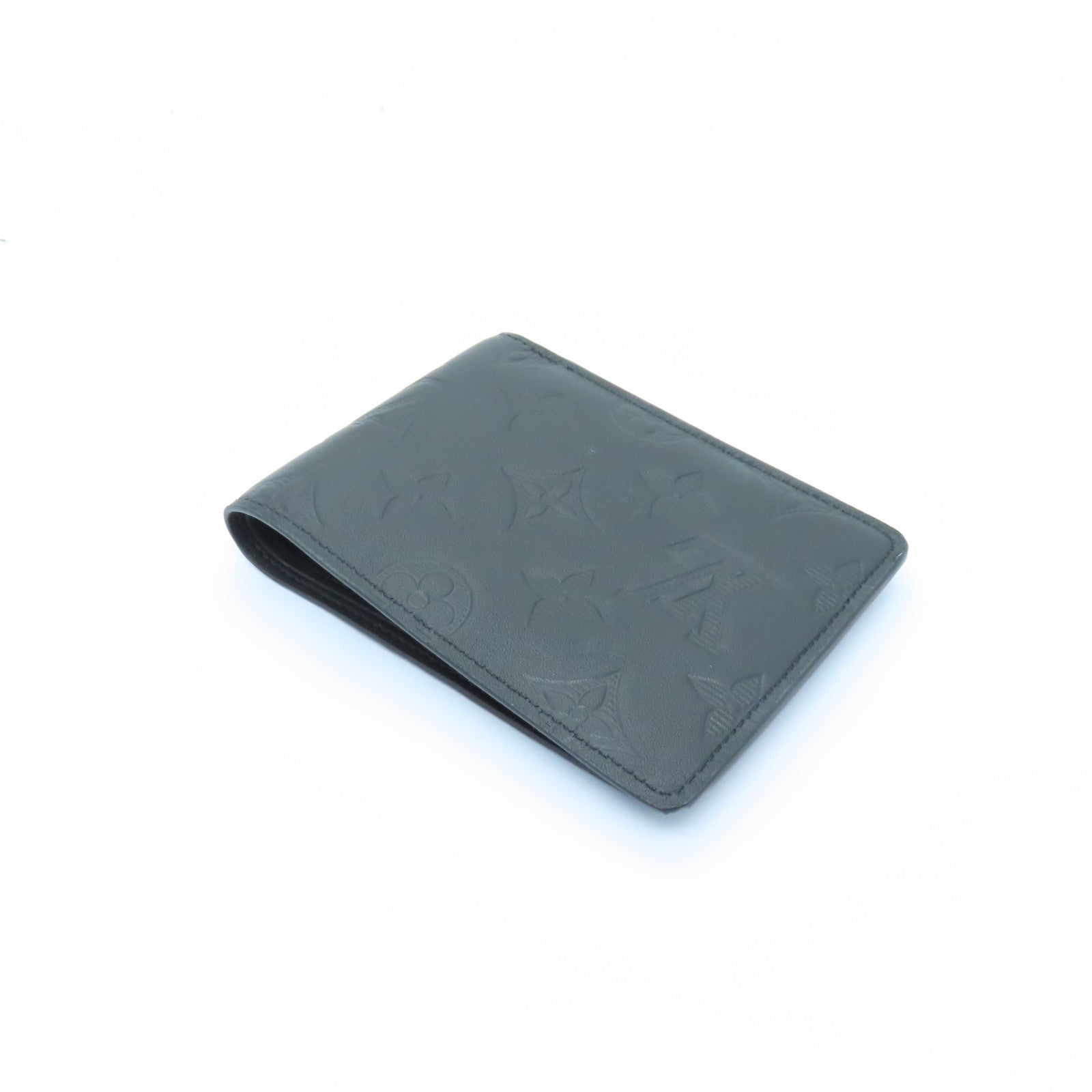 LOUIS VUITTON Monogram Shadow Multiple Wallet錢包黑色