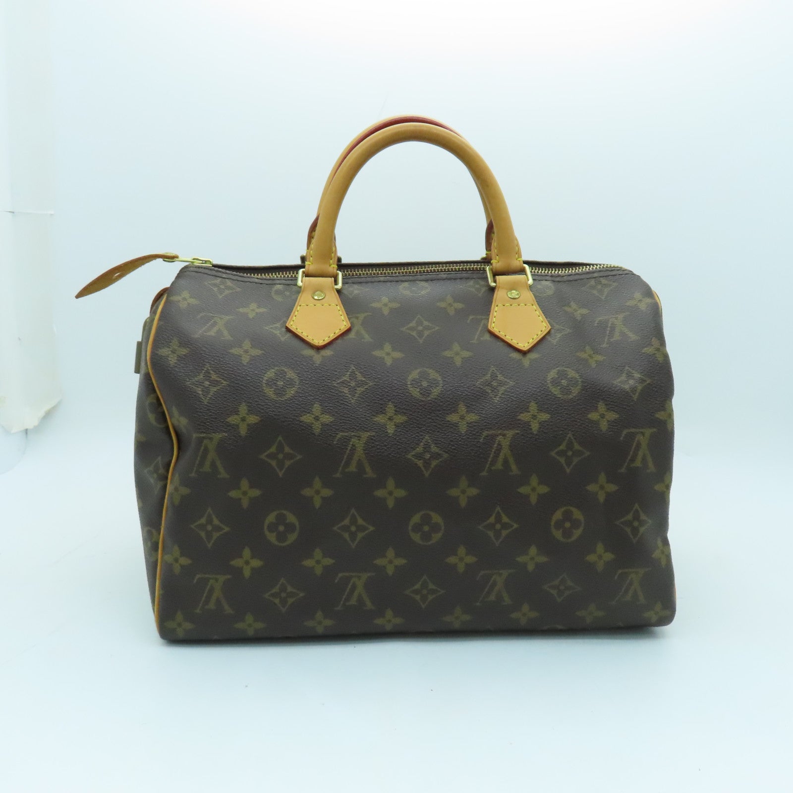 LOUIS VUITTON 【激減優惠】Monogram Speedy 30金扣手挽袋棕色