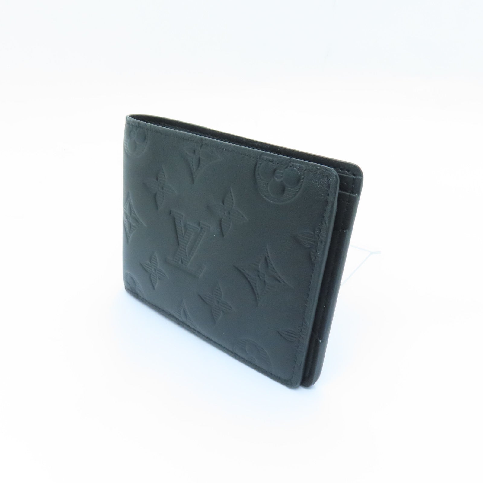 LOUIS VUITTON Monogram Shadow Multiple Wallet錢包黑色