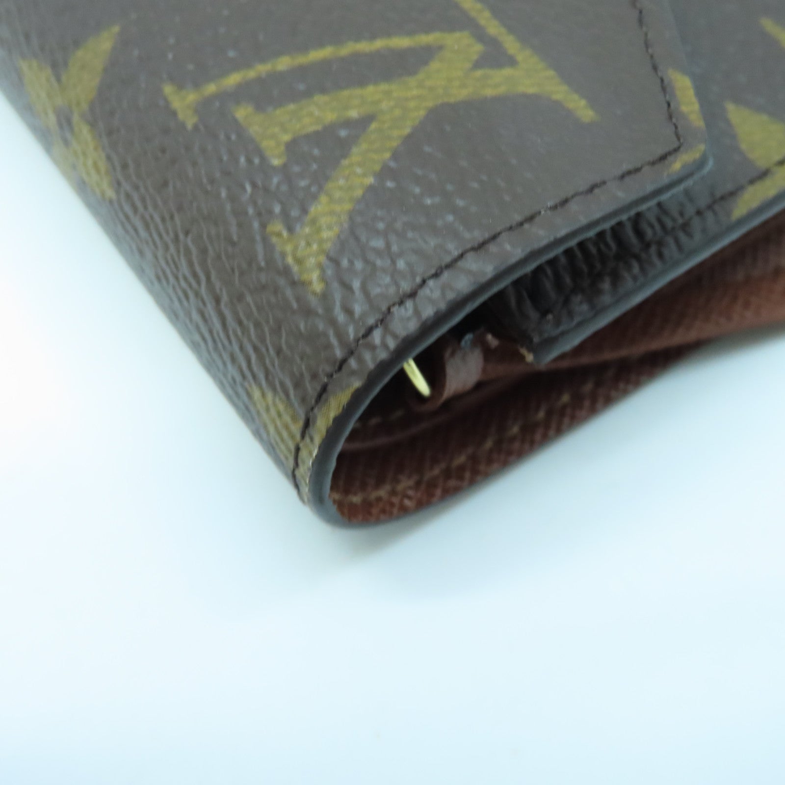 LOUIS VUITTON Monogram Victorine金扣錢包棕色