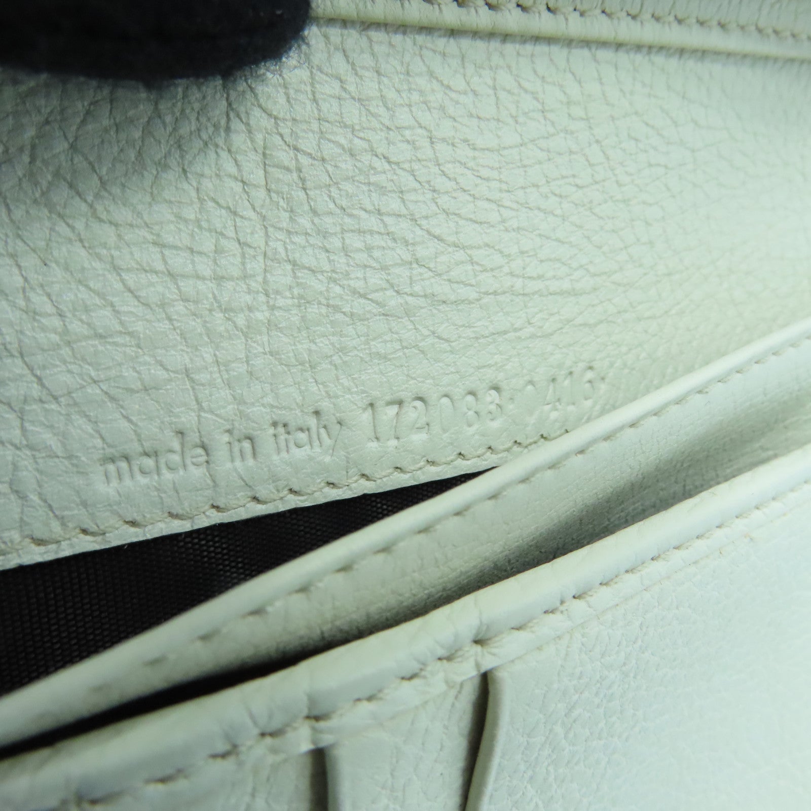 SAINT LAURENT 帆布Wallet金扣钱包米色/白色