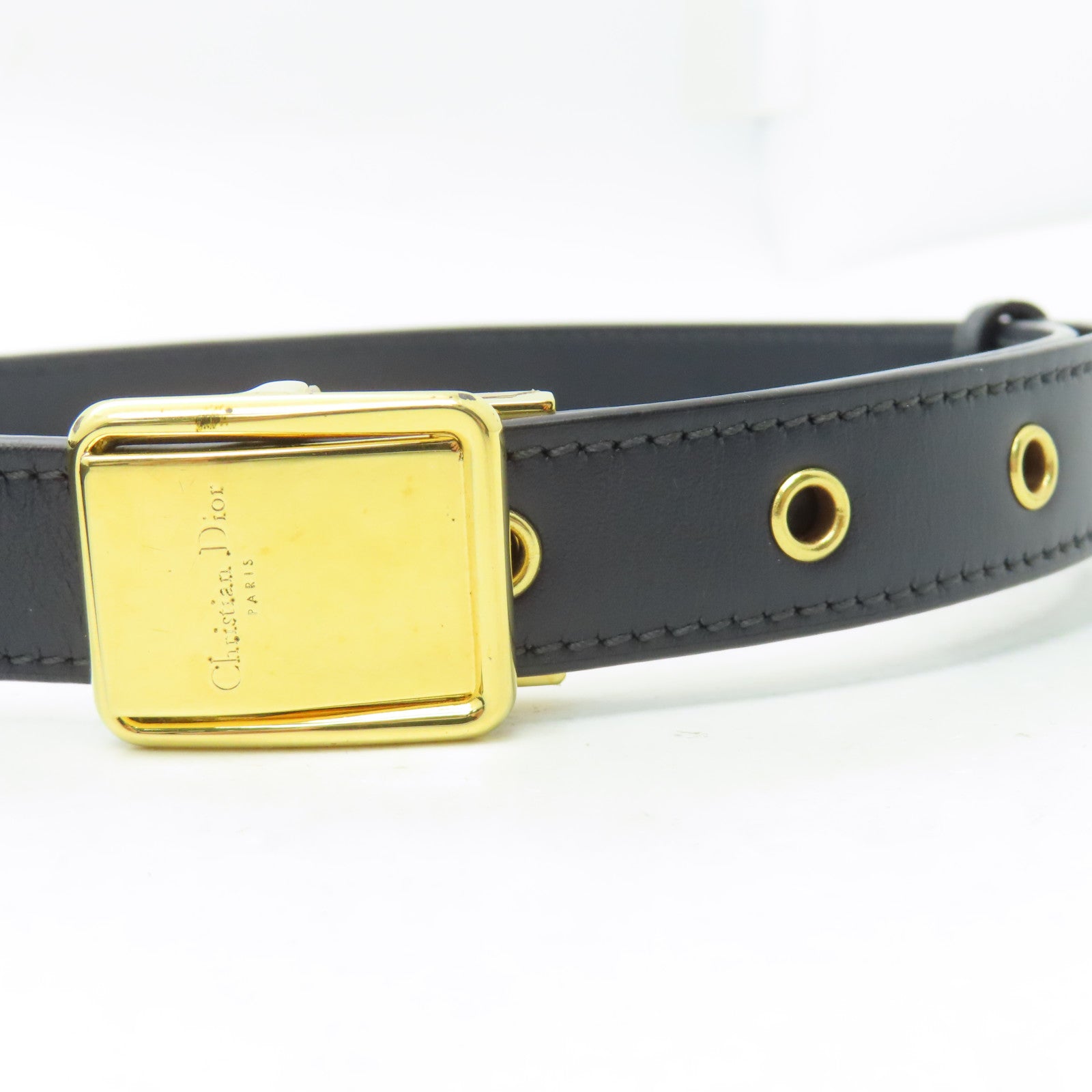 Dior 帆布30 Montaigne金扣肩背袋藍色
