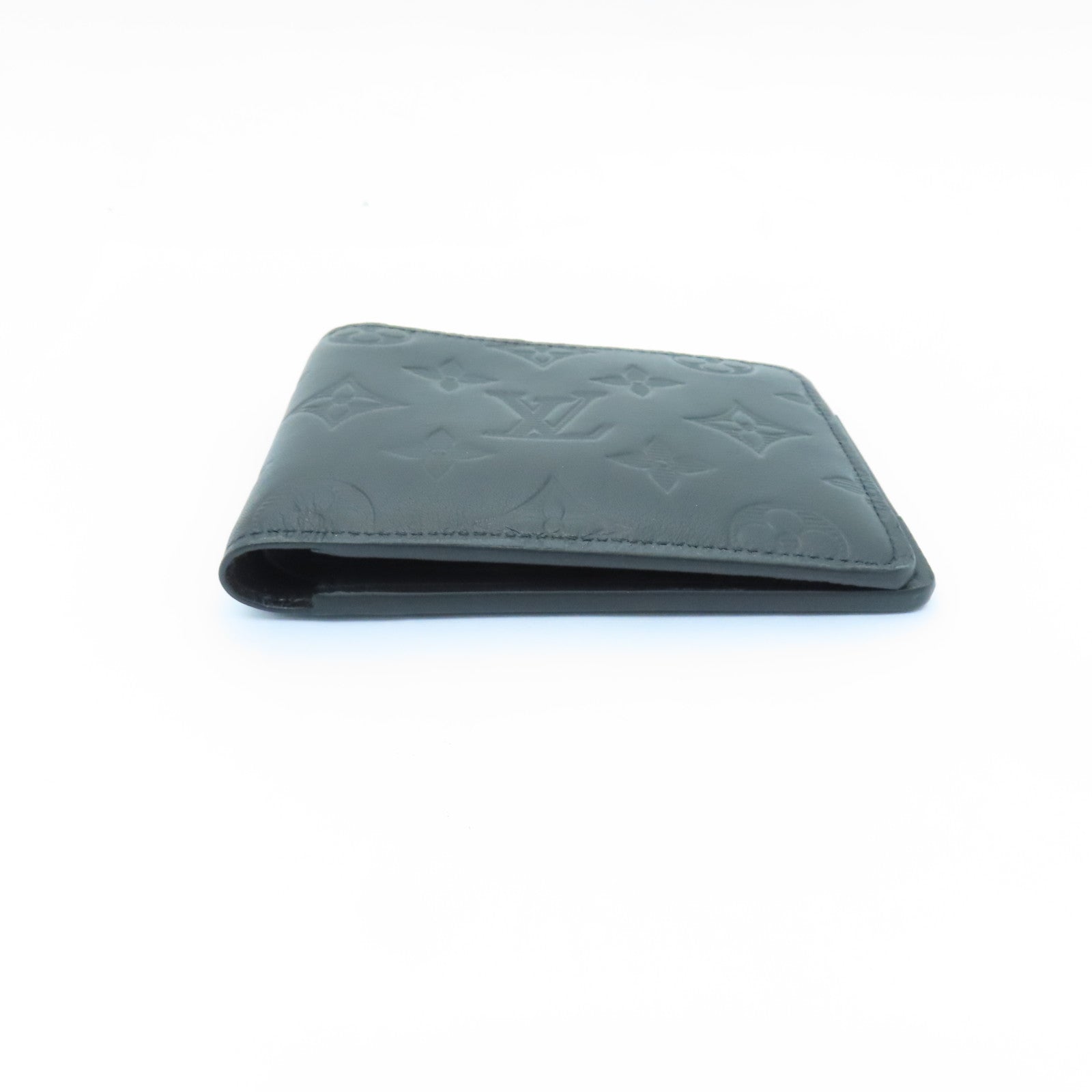 LOUIS VUITTON Monogram Shadow Multiple Wallet錢包黑色