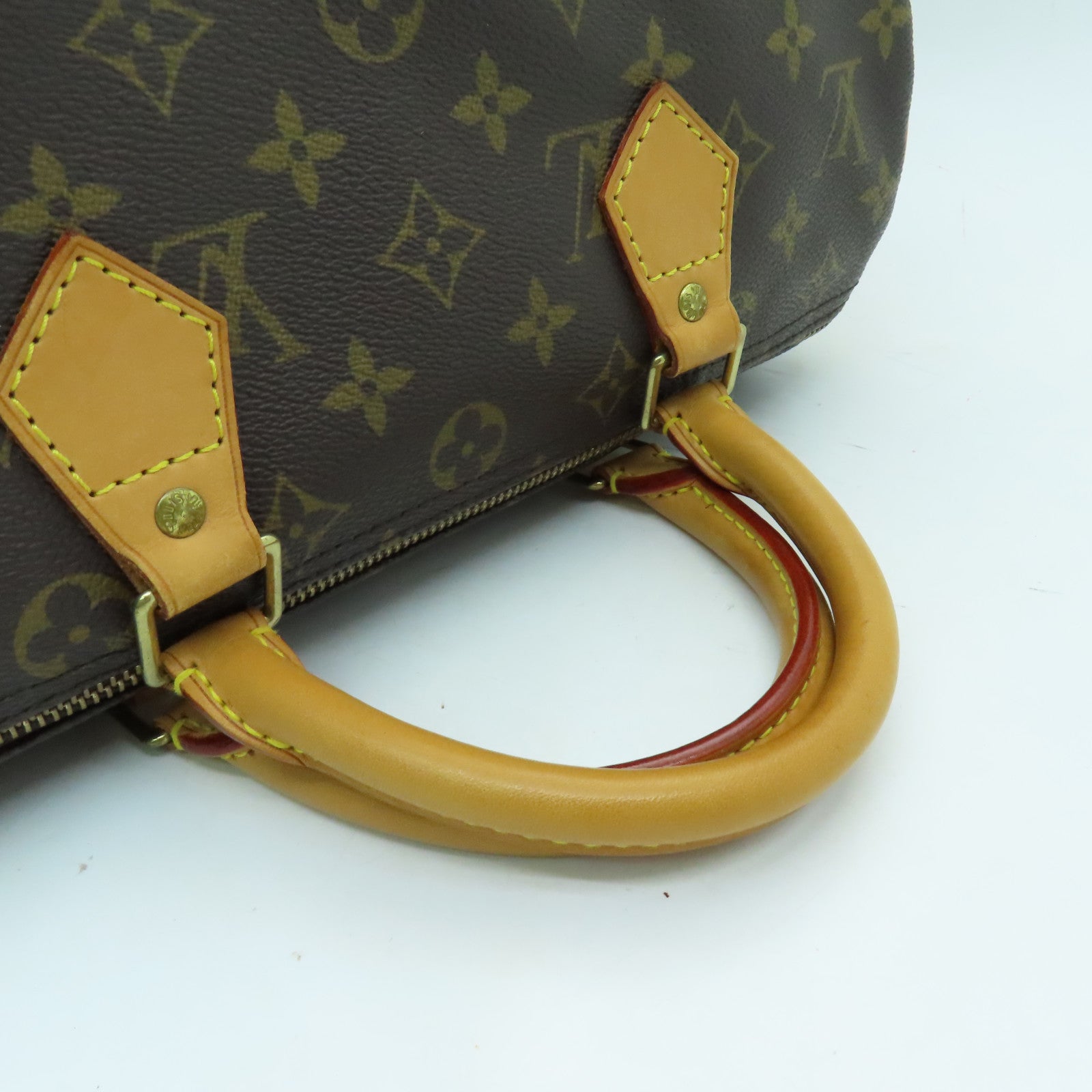 LOUIS VUITTON 【激減優惠】Monogram Speedy 30金扣手挽袋棕色