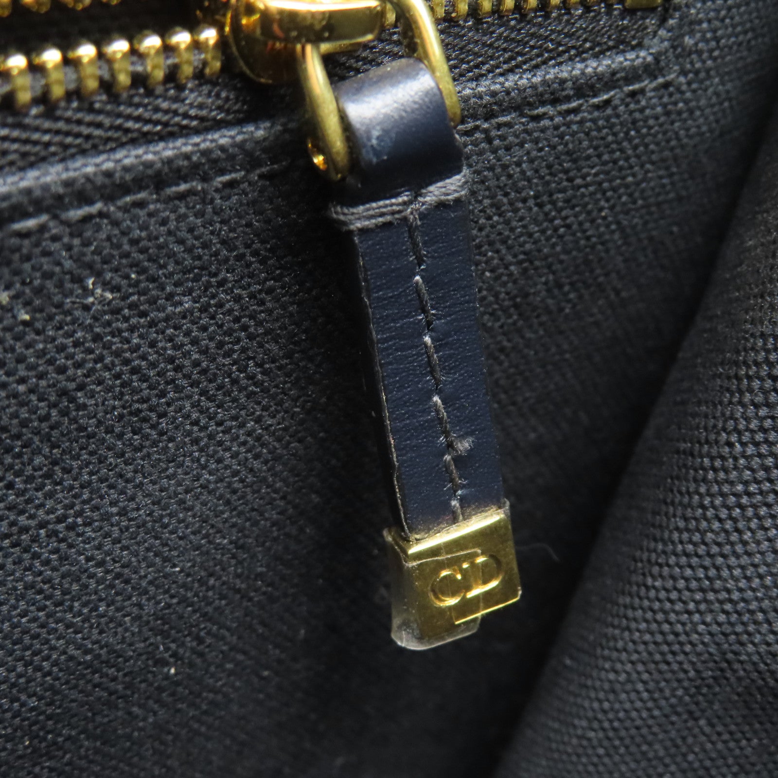 Dior 帆布30 Montaigne金扣肩背袋藍色
