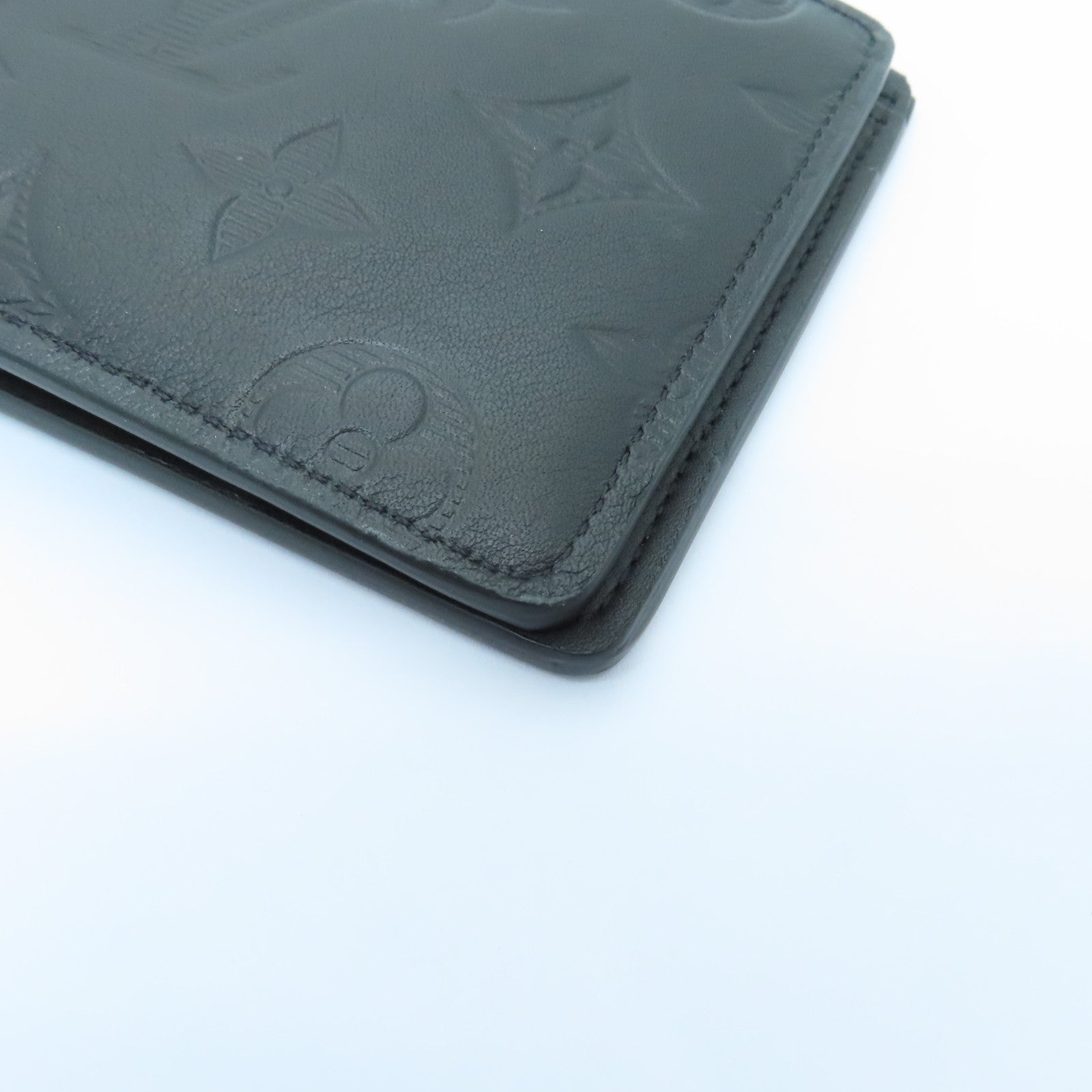 LOUIS VUITTON Monogram Shadow Multiple Wallet錢包黑色