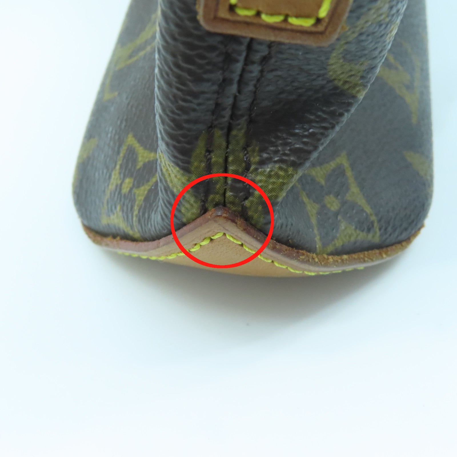 LOUIS VUITTON Monogram Trotteur金扣肩背袋啡色