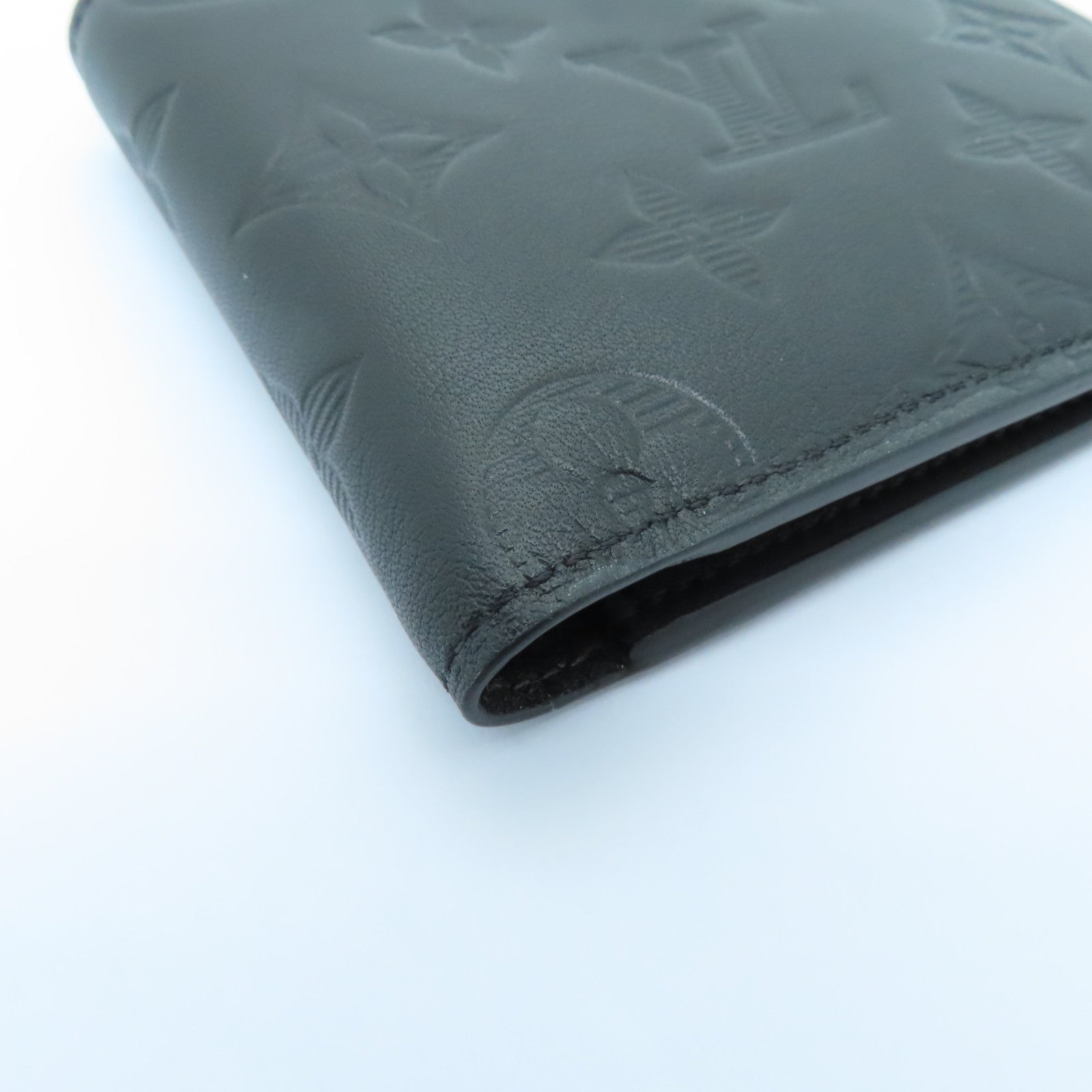 LOUIS VUITTON Monogram Shadow Multiple Wallet錢包黑色