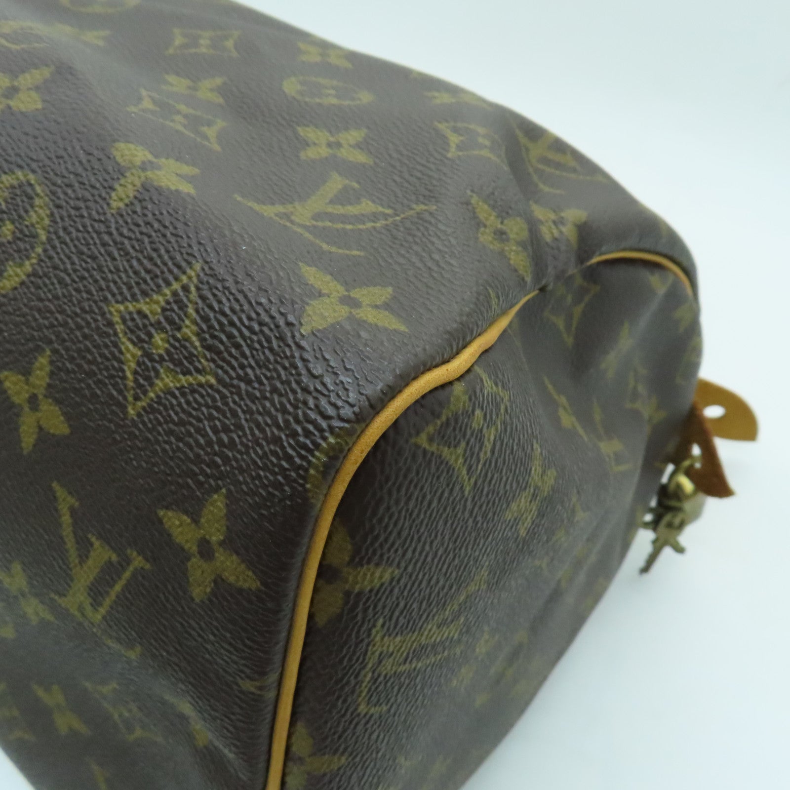 LOUIS VUITTON 【激減優惠】Monogram Speedy 30金扣手挽袋棕色