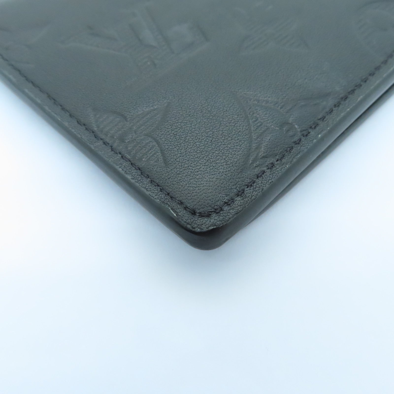 LOUIS VUITTON Monogram Shadow Multiple Wallet錢包黑色