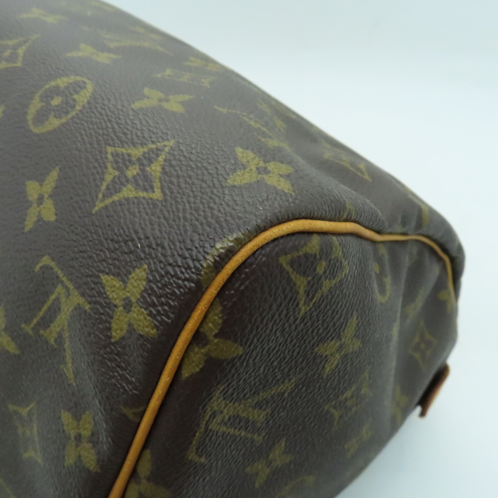 LOUIS VUITTON 【激減優惠】Monogram Speedy 30金扣手挽袋棕色