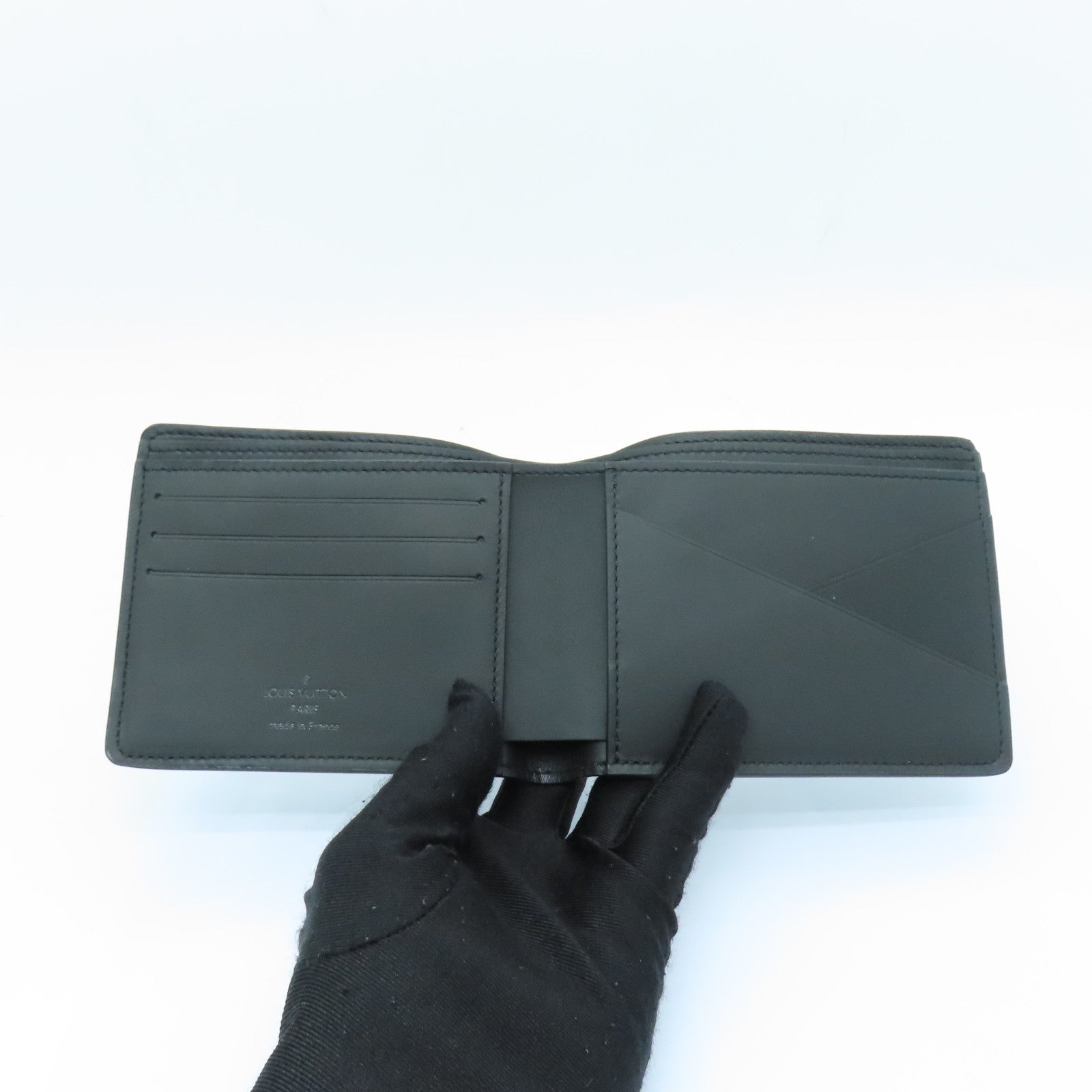 LOUIS VUITTON Monogram Shadow Multiple Wallet錢包黑色