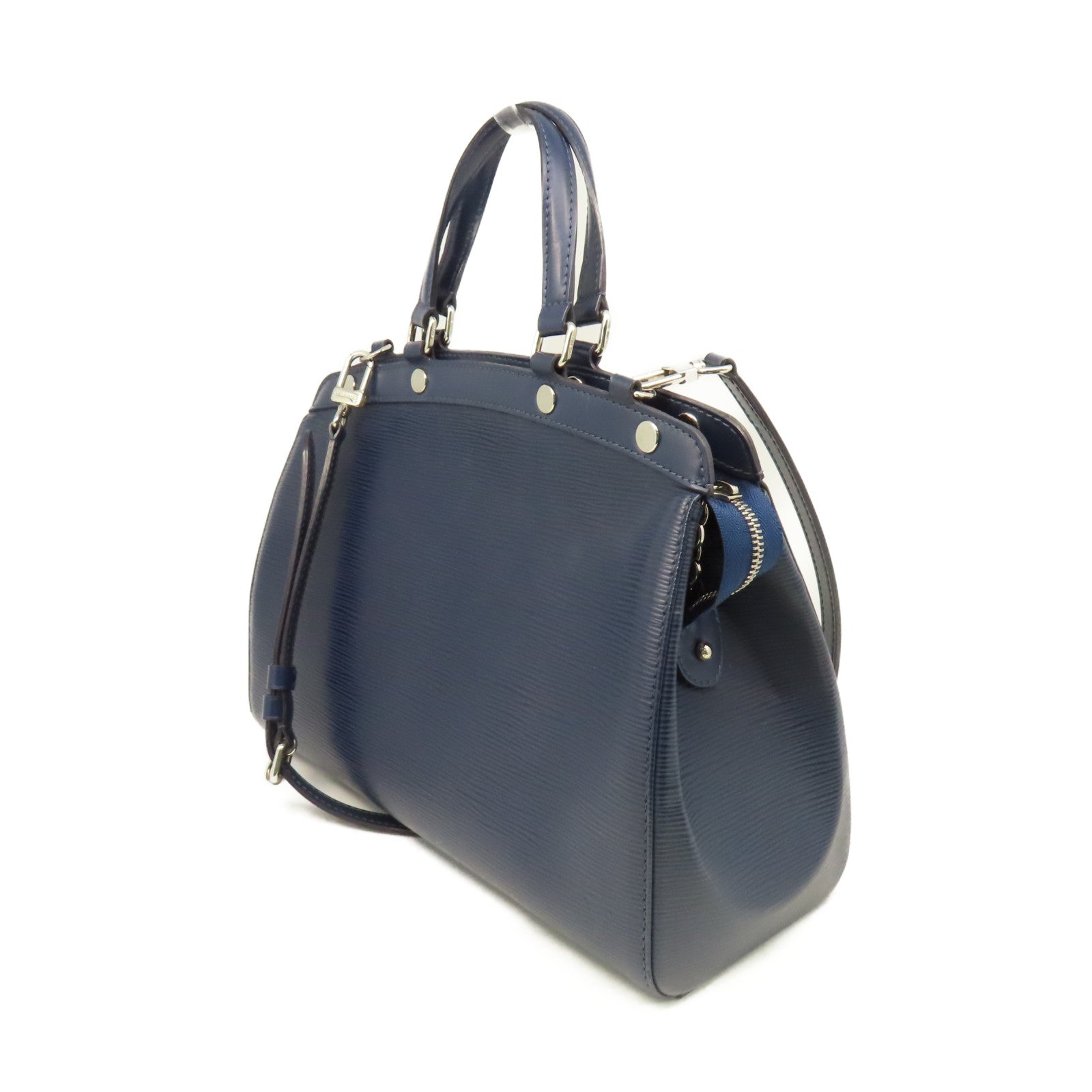 LOUIS VUITTON Epi Brea MM 2Way Shoulder Bag手挽肩背兩用袋藍色