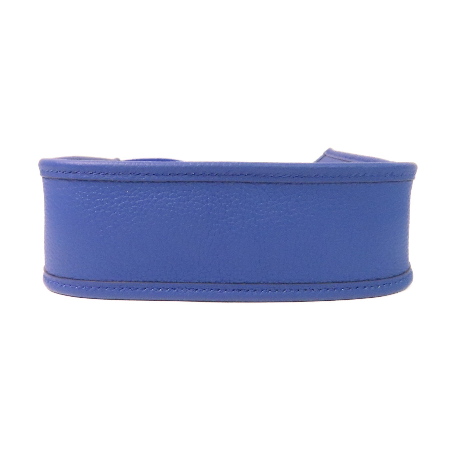 HERMES Clemence皮革Mini Evelyne 16 Shoulder Bag銀扣肩背袋Bleu Royal皇家藍色
