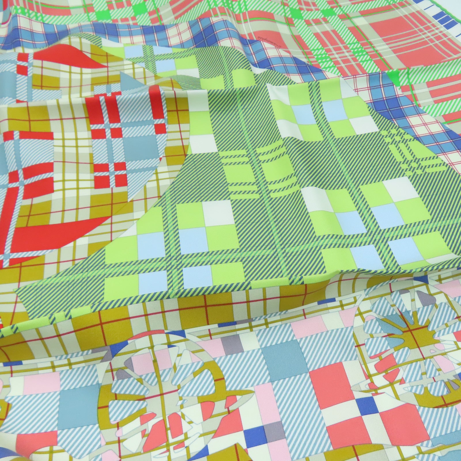 HERMES Silk Scarf Scarf Color