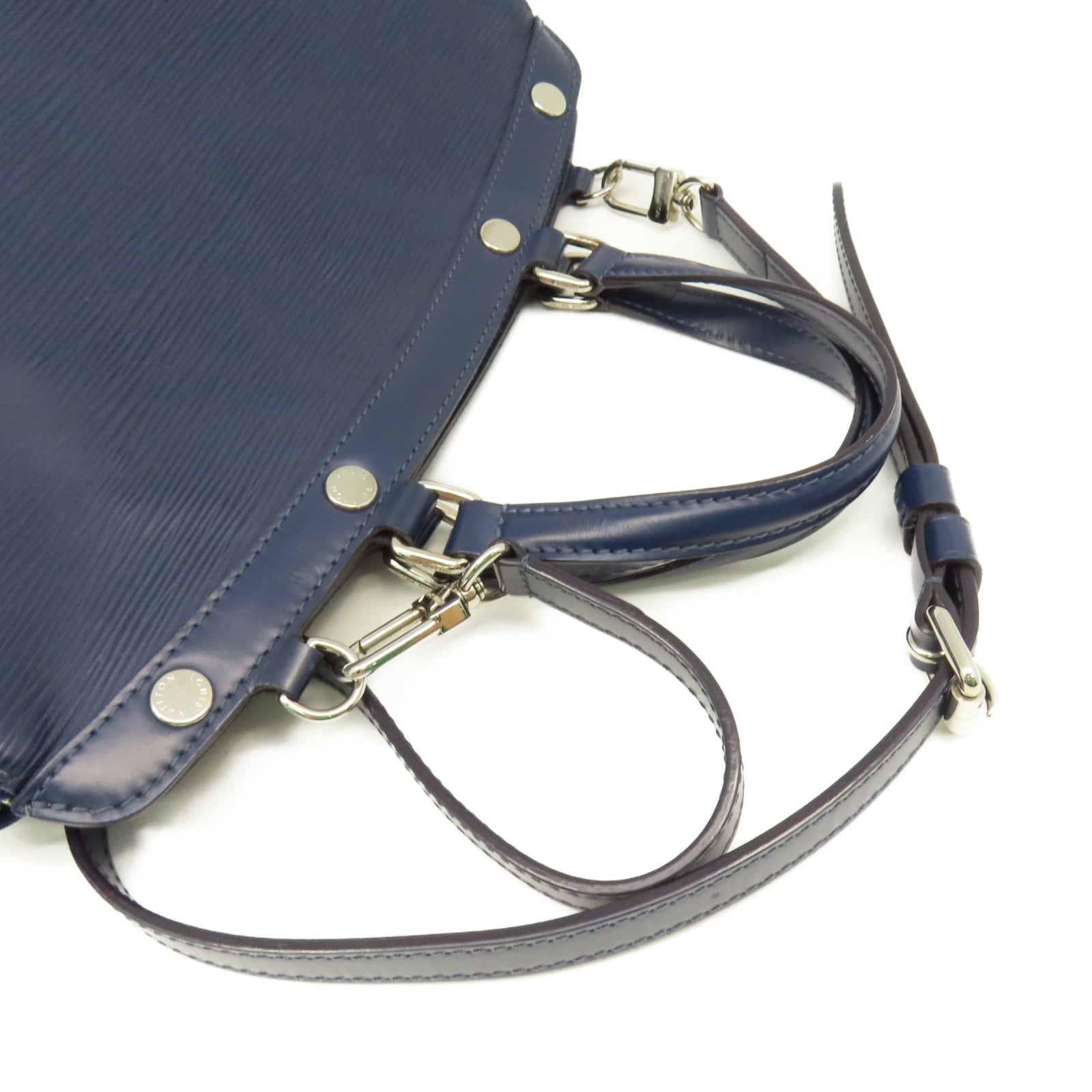 LOUIS VUITTON Epi Brea MM 2Way Shoulder Bag手挽肩背兩用袋藍色