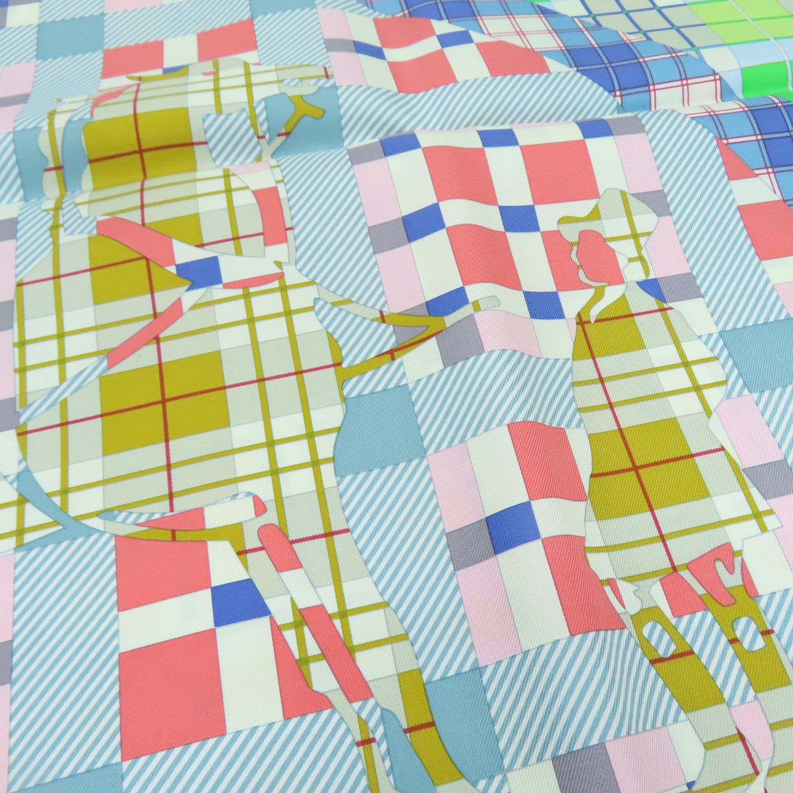 HERMES Silk Scarf Scarf Color