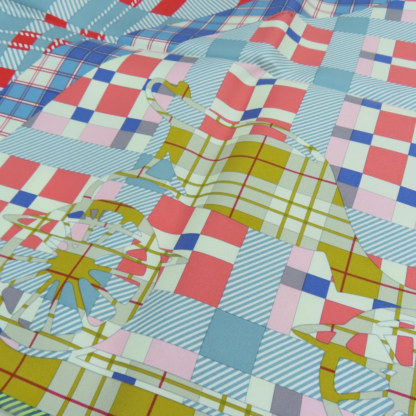 HERMES Silk Scarf Scarf Color