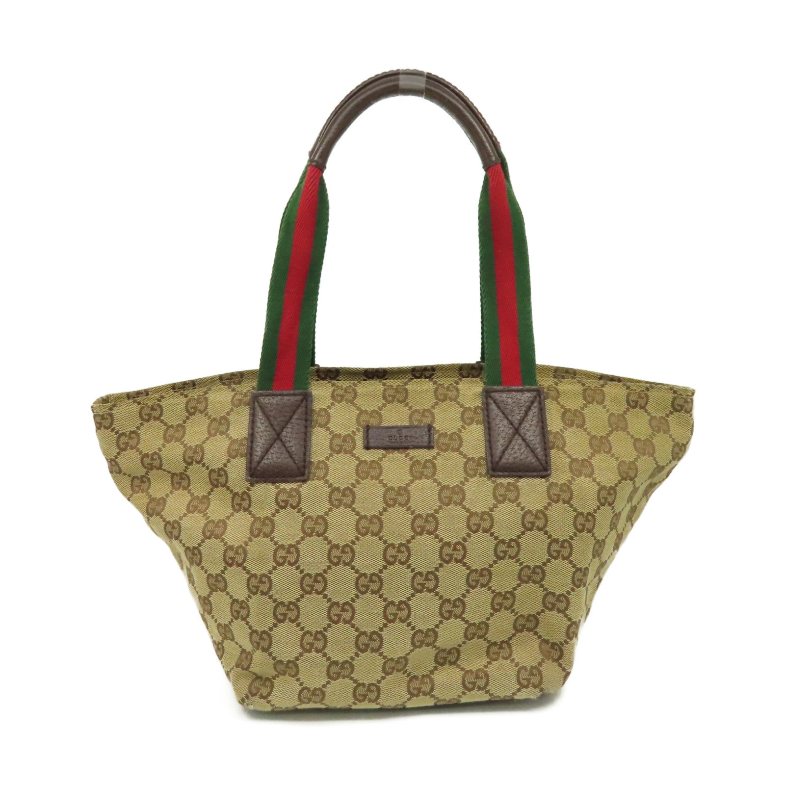 GUCCI GG帆布Handbag手挽袋啡色