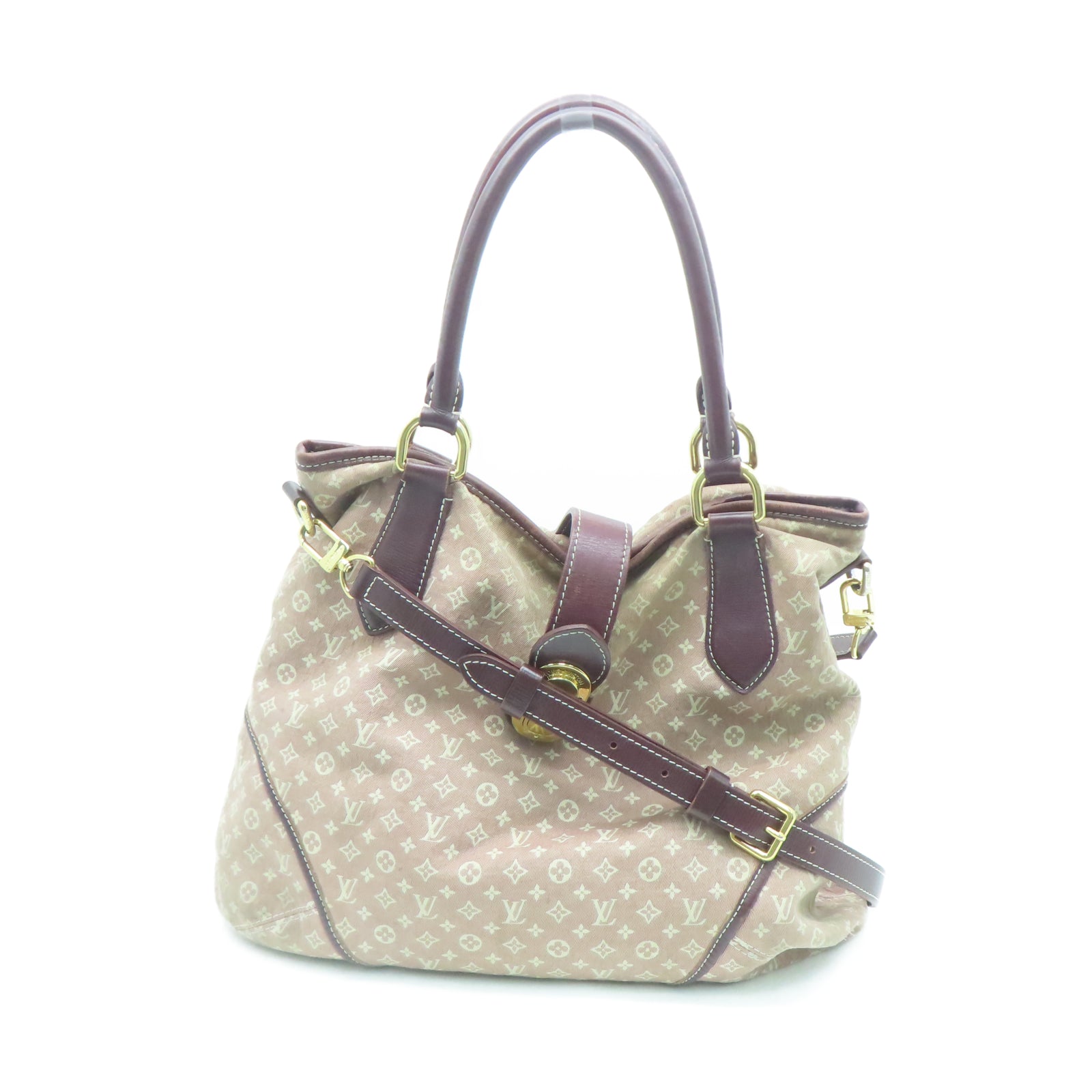 LOUIS VUITTON Monogram Idylle Elegie金扣手挽肩背两用袋红色