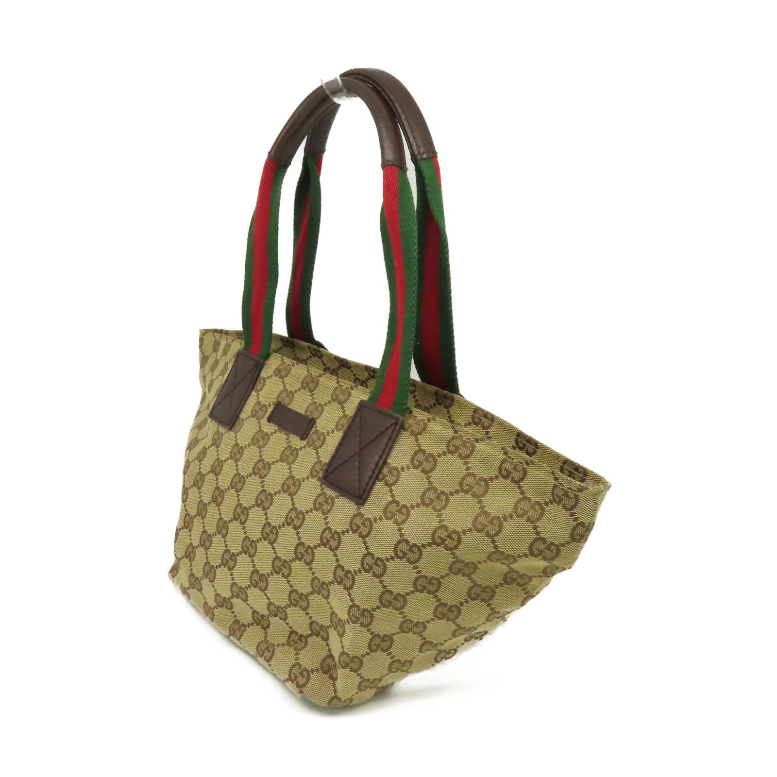 GUCCI GG帆布Handbag手挽袋啡色
