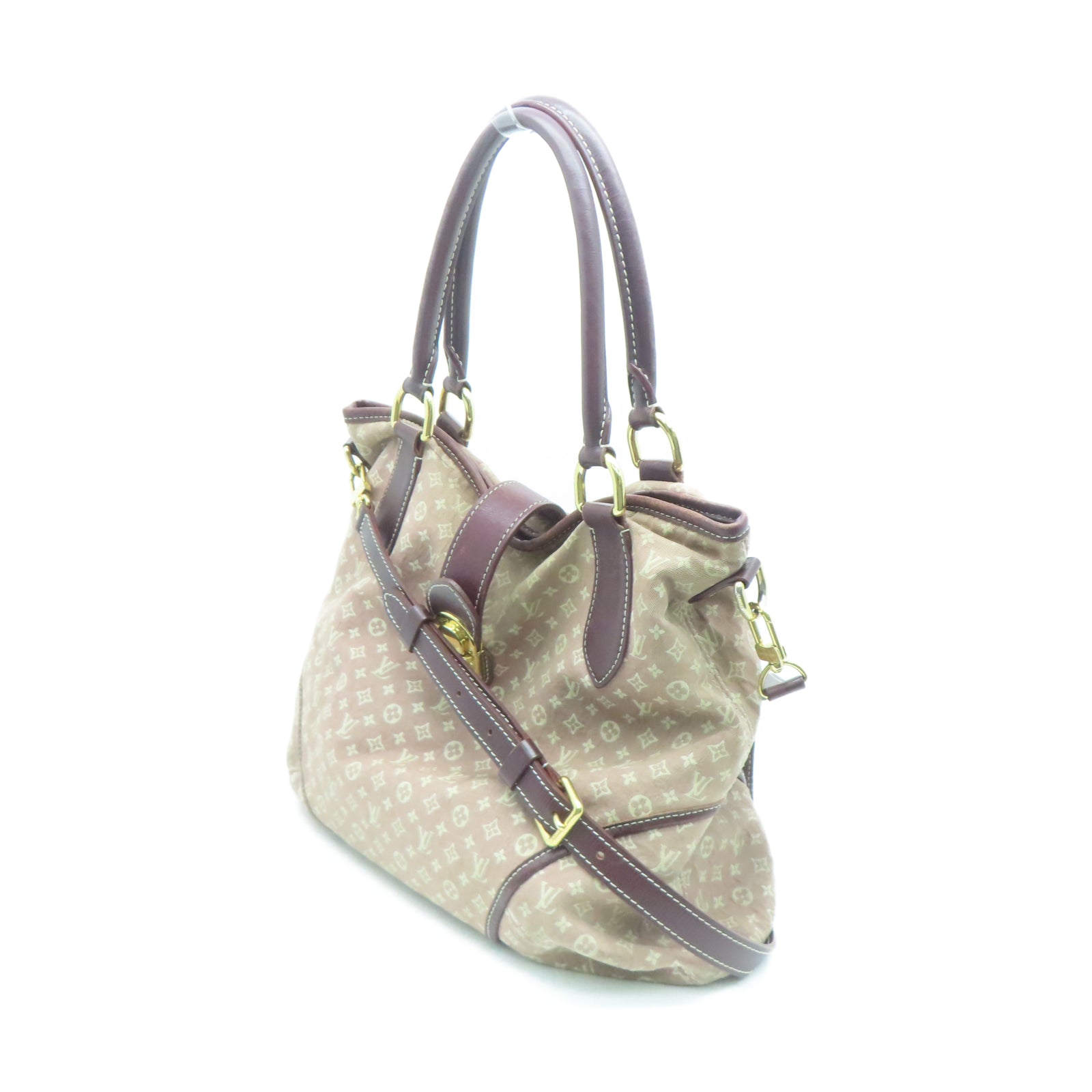 LOUIS VUITTON Monogram Idylle Elegie金扣手挽肩背两用袋红色