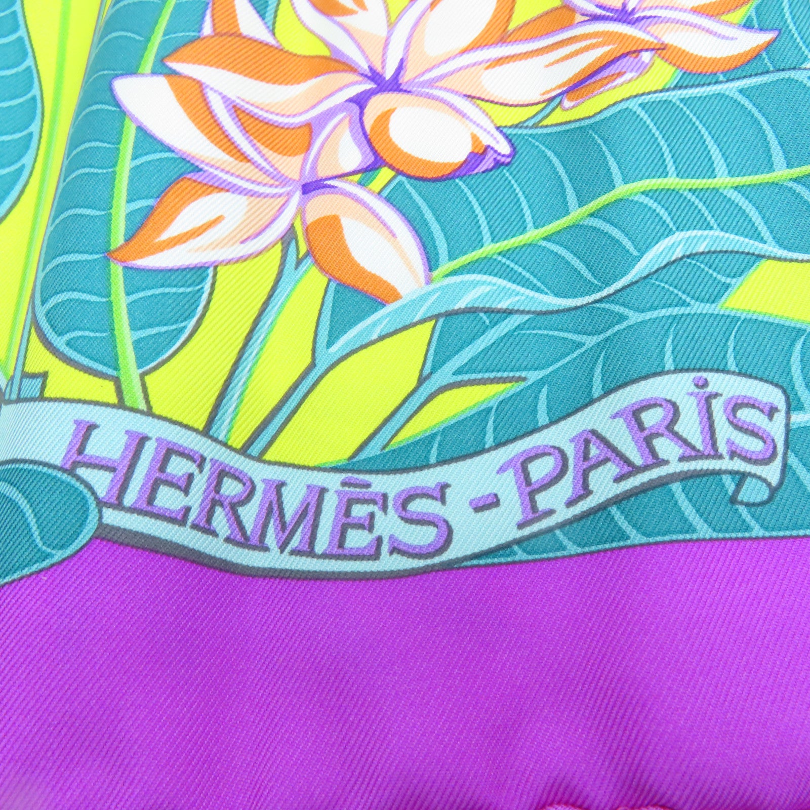 HERMES 絲質Scarf絲巾彩色