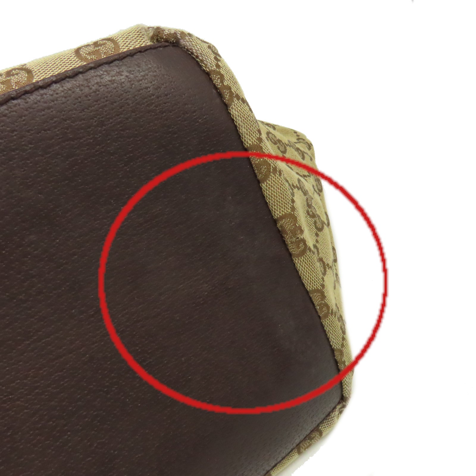 GUCCI GG帆布Handbag手挽袋啡色