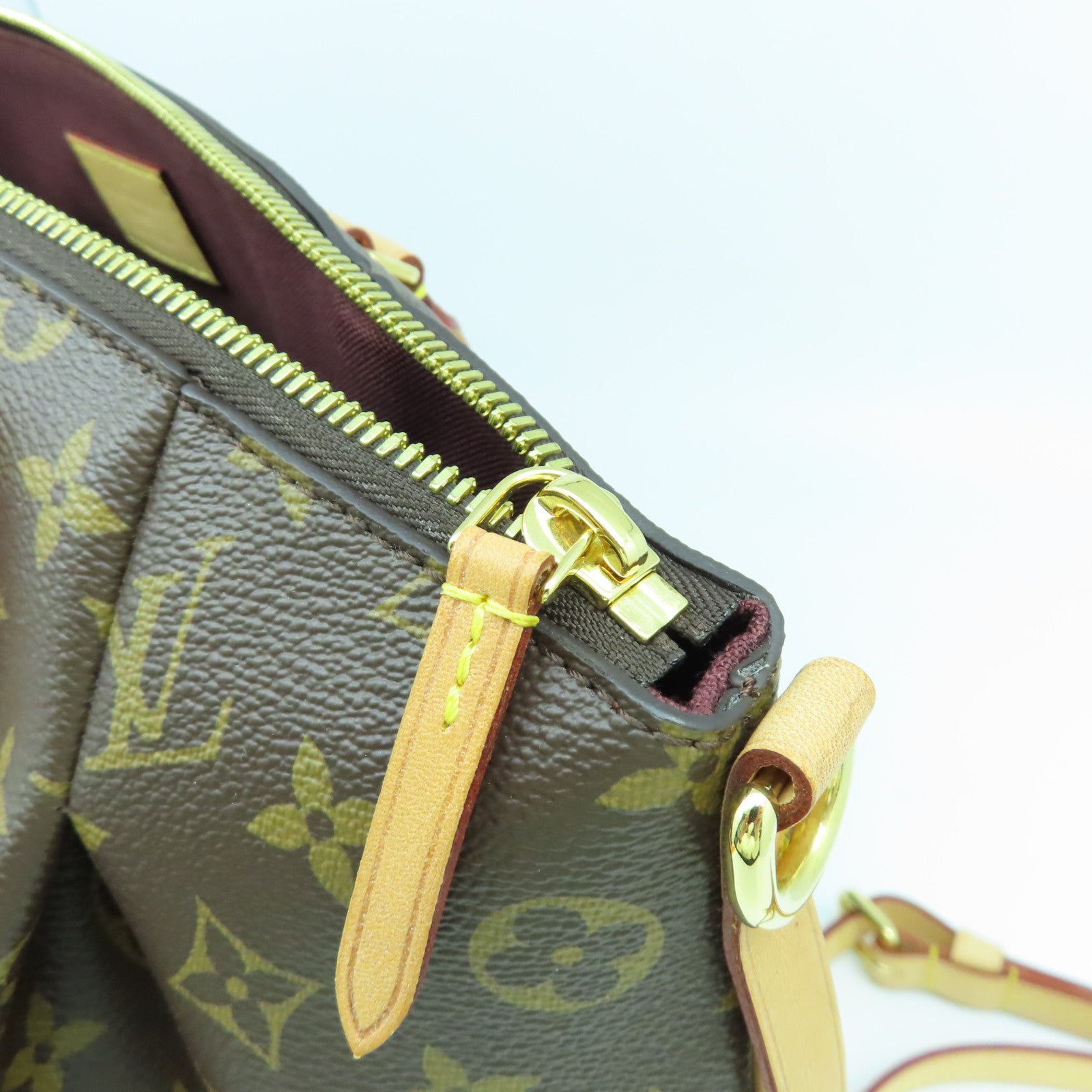 LOUIS VUITTON Monogram Turenne MM金扣手挽肩背兩用袋啡色