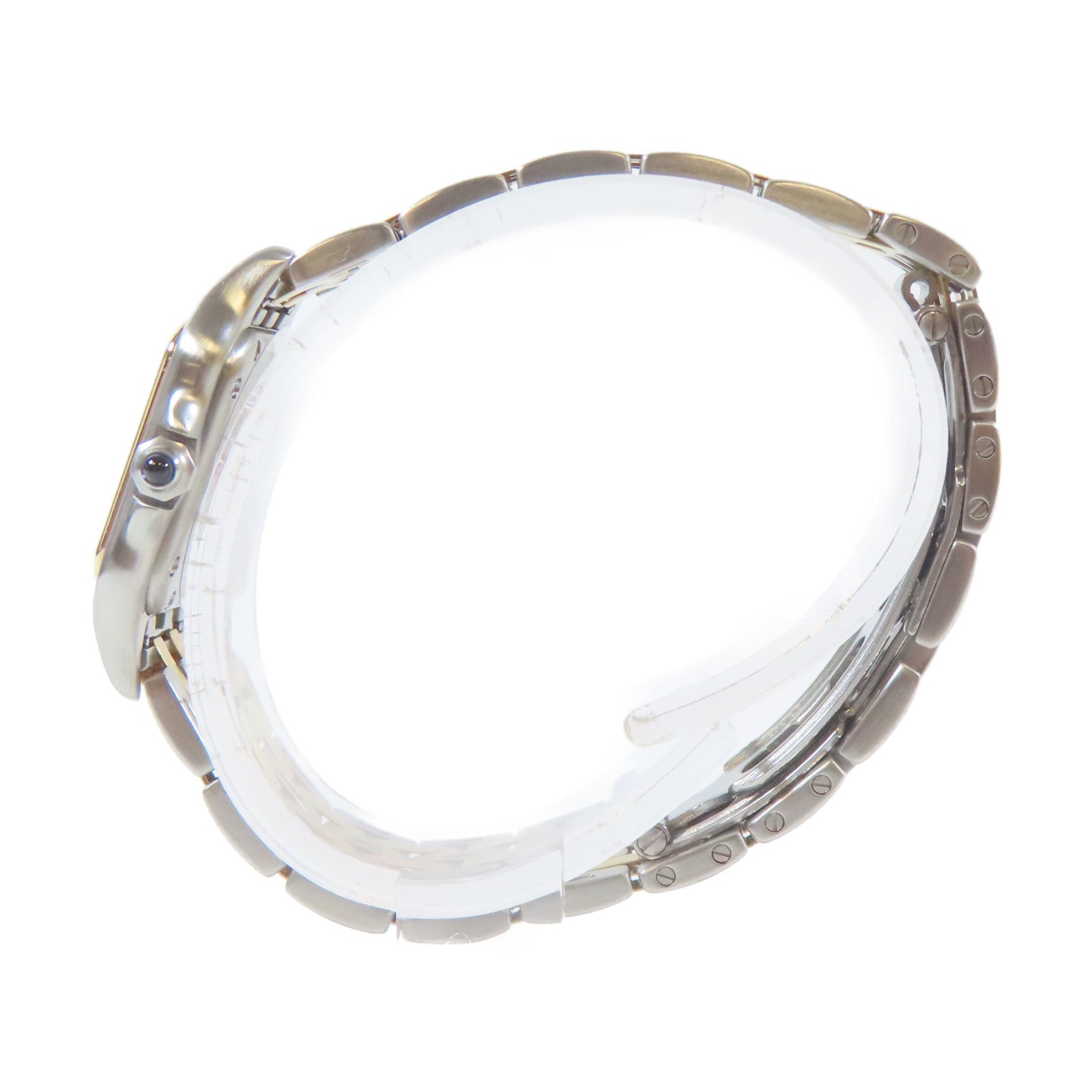 CARTIER 18K黃金/不鏽鋼Panthere手錶銀色