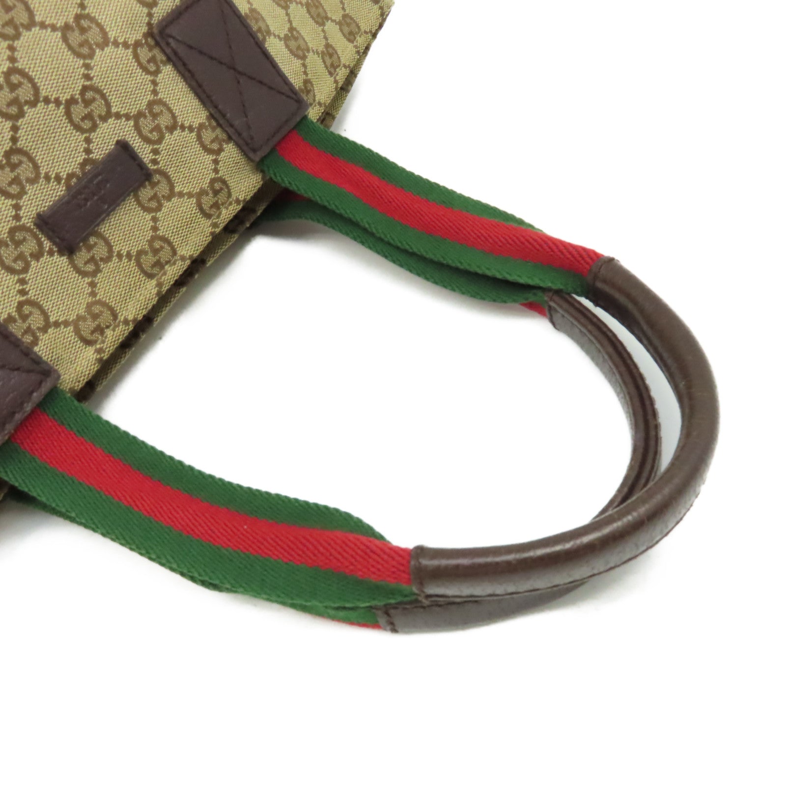 GUCCI GG帆布Handbag手挽袋啡色