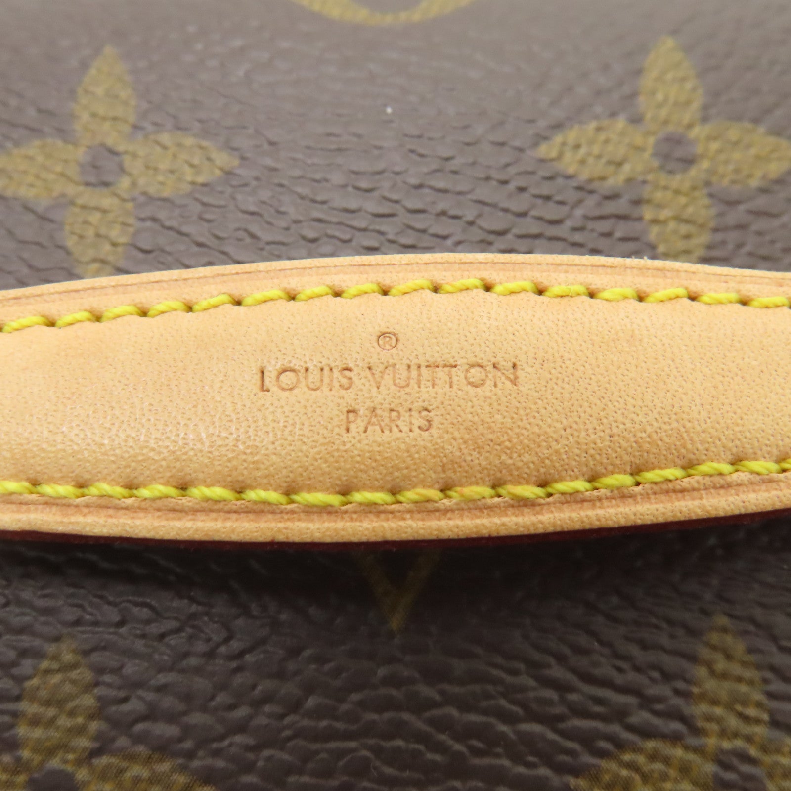 LOUIS VUITTON Monogram Nice Nano Toiletry Pouch金扣化妝袋啡色