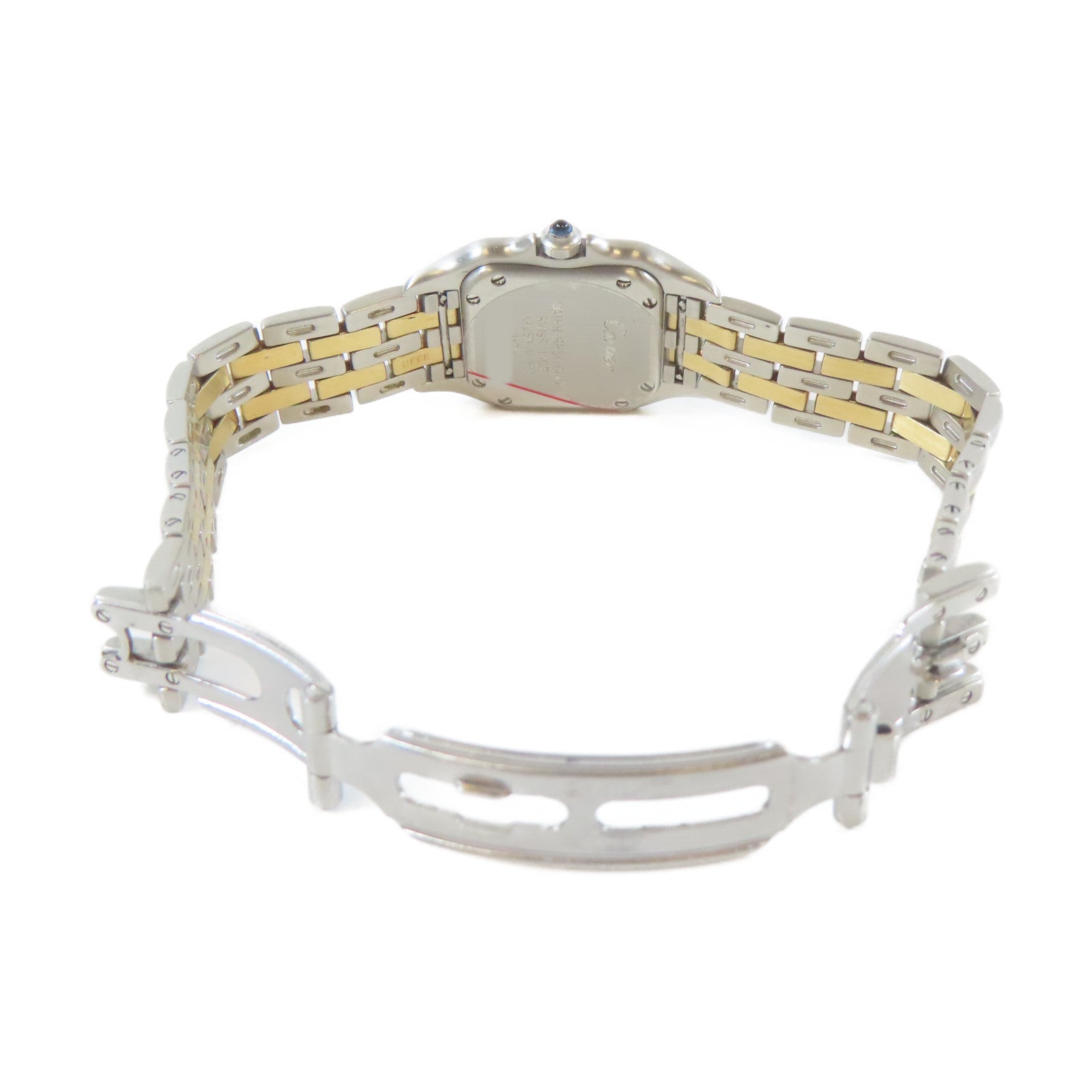 CARTIER 18K黃金/不鏽鋼Panthere手錶銀色