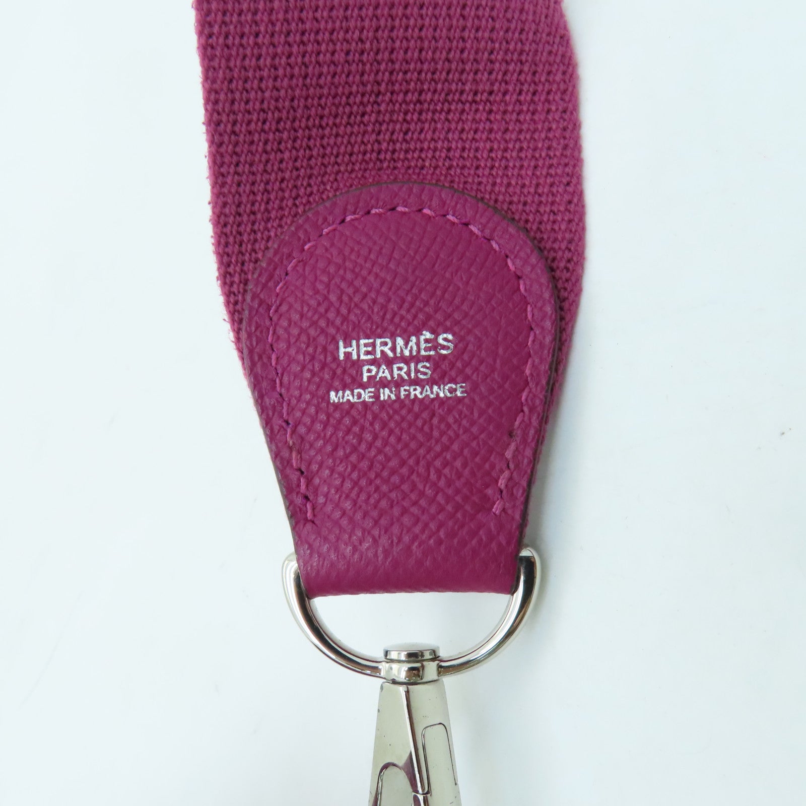 HERMES Veau Epsom皮革Evelyne PM銀扣肩背袋紫色